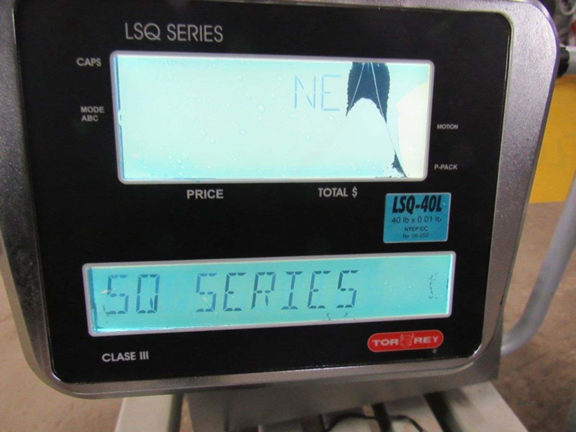 Tor-Rey Mdl LSQ40L Label Printing Scale, 40 LB capacity, digital readout, programmable bar code - Image 2 of 4