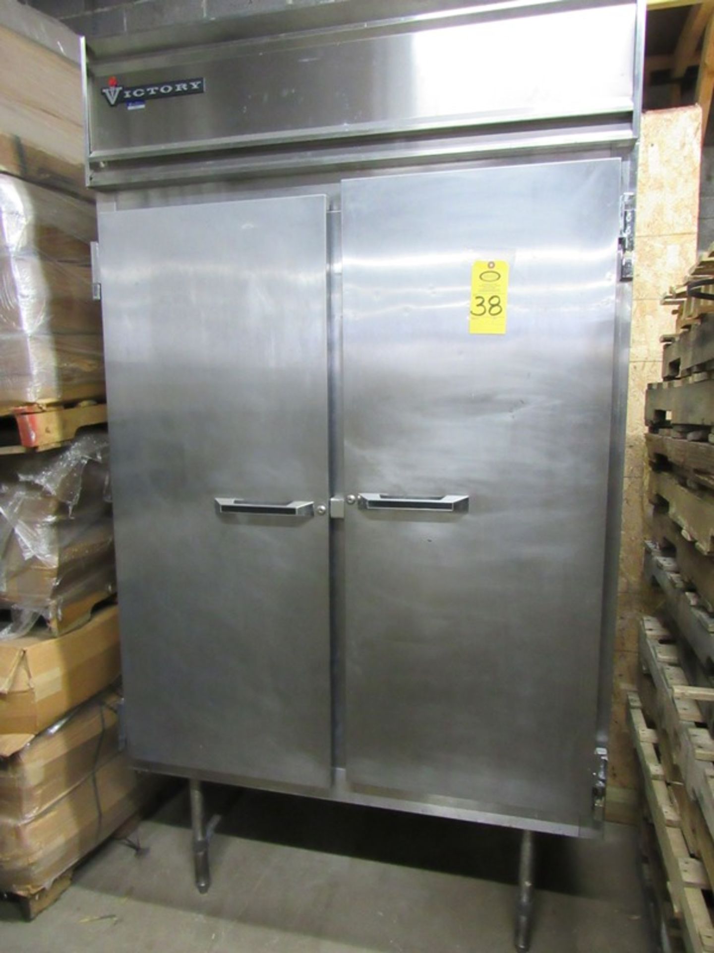 Victory Mdl. DRSA-2D-S7 Pass Through Display Refrigerator, (2) sliding glass front doors, 23 1/2"