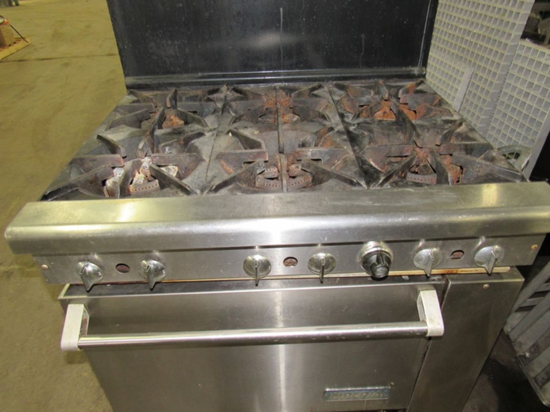 Imperial Stove, 6 burners with oven, 3' W X 30" D X 57" T - Image 3 of 5