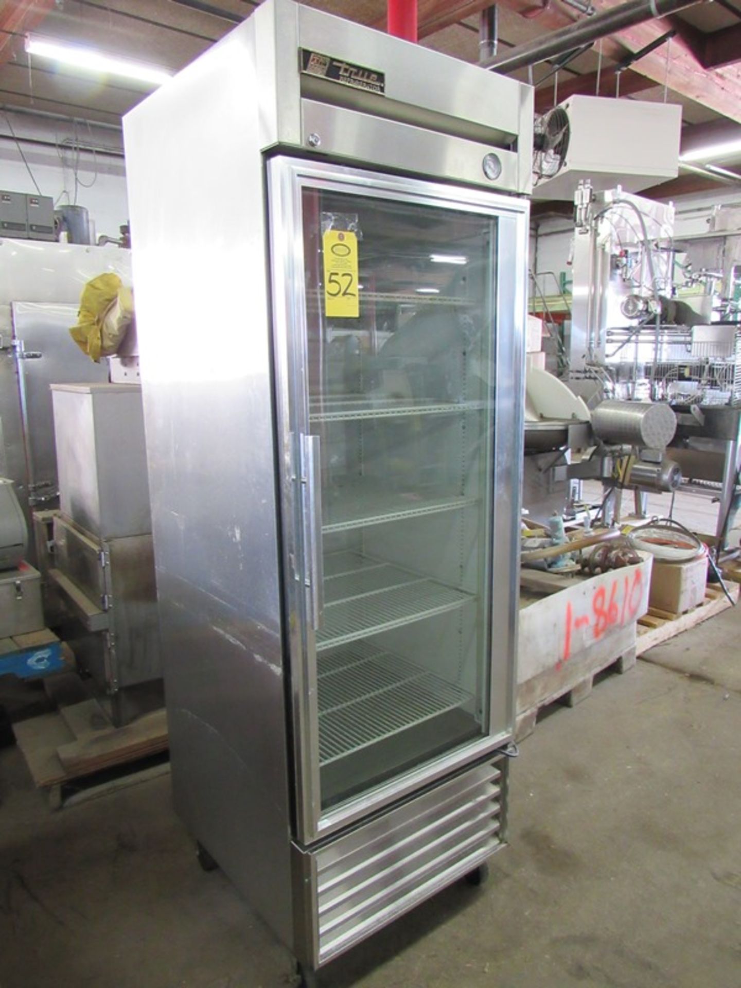 True Mdl T-23G Refrigerator, one section reach-in, glass door, (5) shelves, 23, cu. ft., 120 volts - Image 2 of 5
