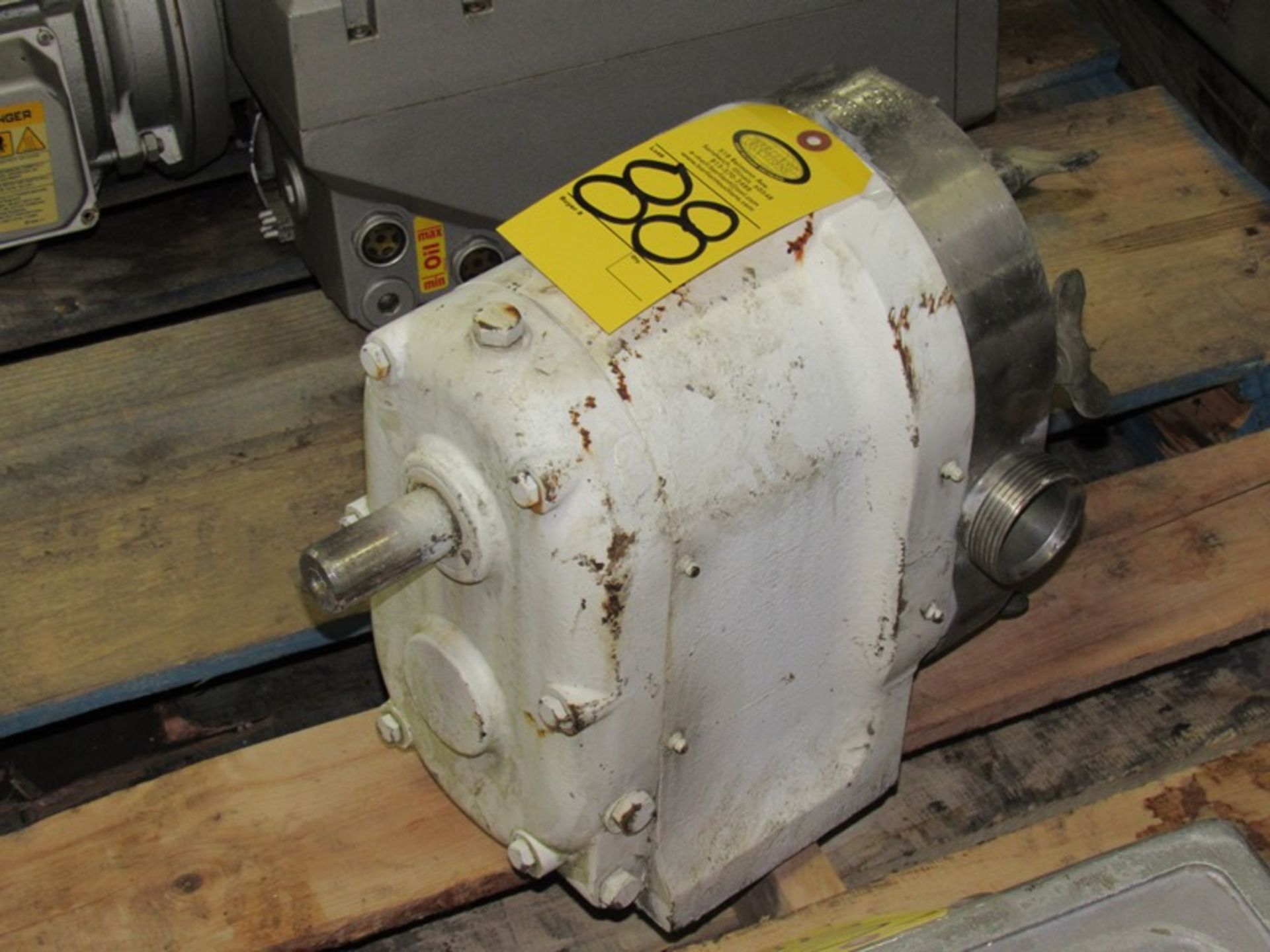 Positive Displacement Pump, 2" Inlet/outlet, stainless steel rotors. Everything Must Be Paid For By