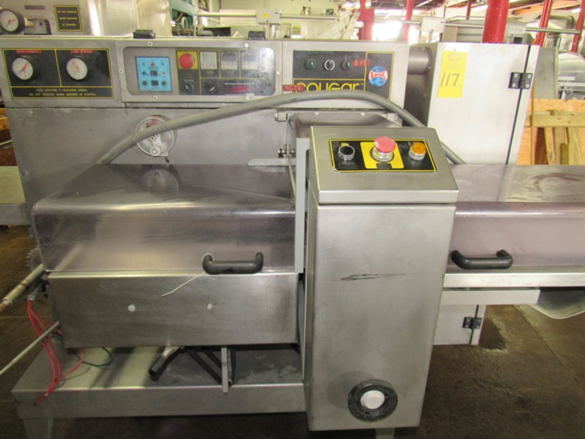 Ilapak Cougar Model Uno Flow Wrapper Ser. #105, 230 Volts, 3 phase. Everything Must Be Paid by 6/7 - Image 4 of 13