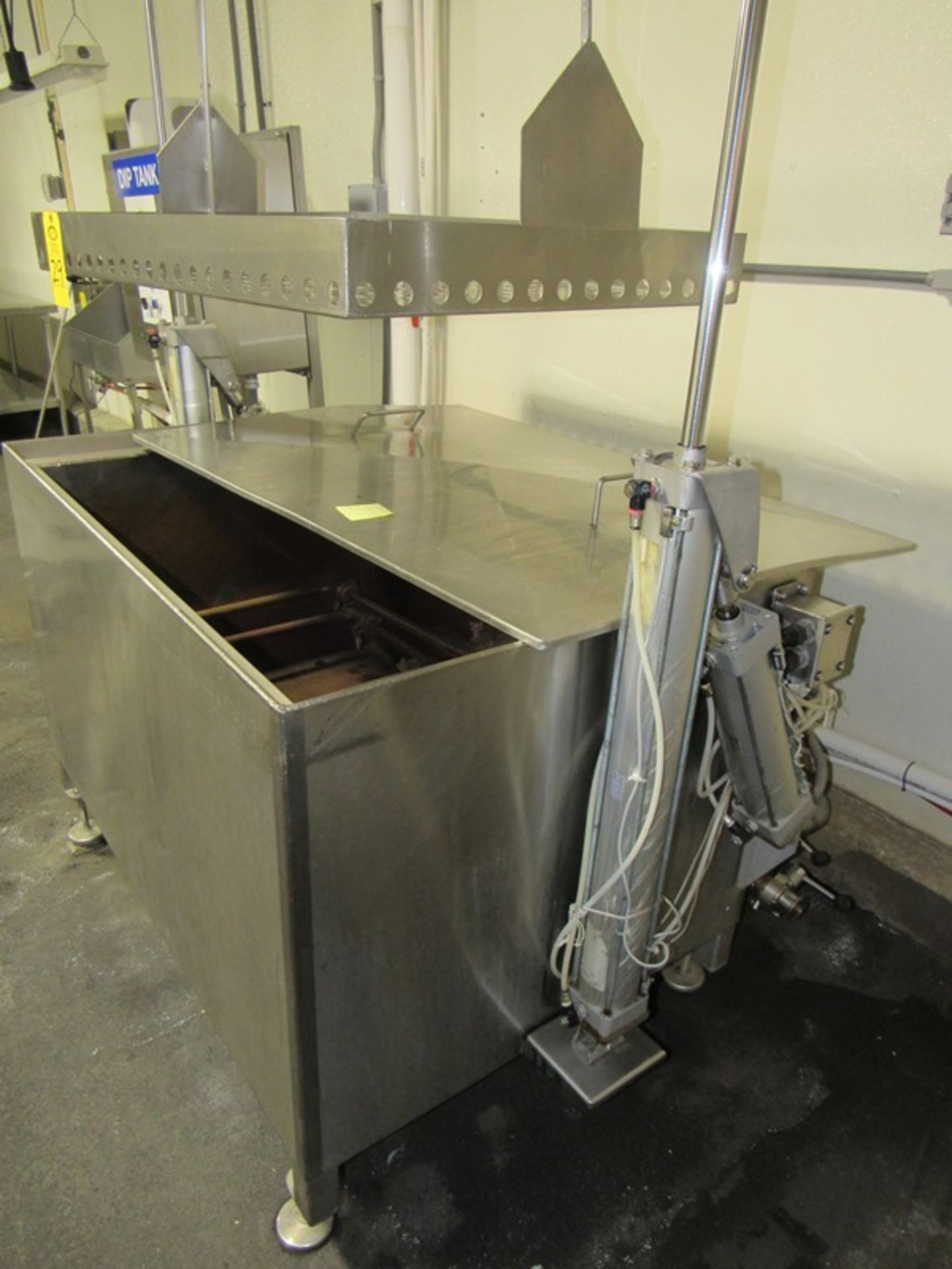 Unitherm Stainless Steel Dip Tank, with basket and exhaust hood, 36" W X 48" L X 24" D tank with - Image 2 of 9