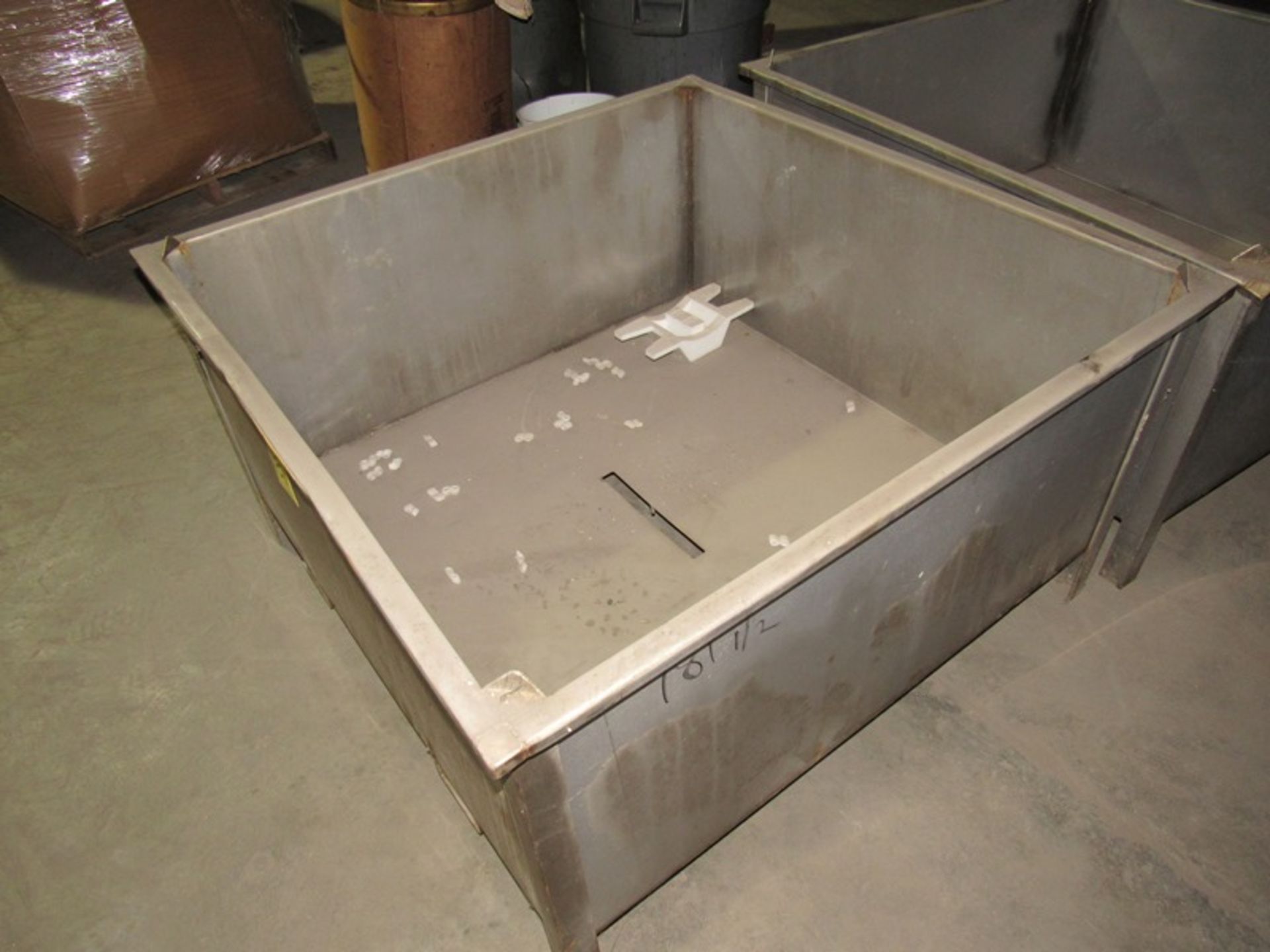 Stainless Steel Vats, 48" X 48" X 21" with bottom cutout (All Funds Must Be Received by Friday, Aug - Image 2 of 2