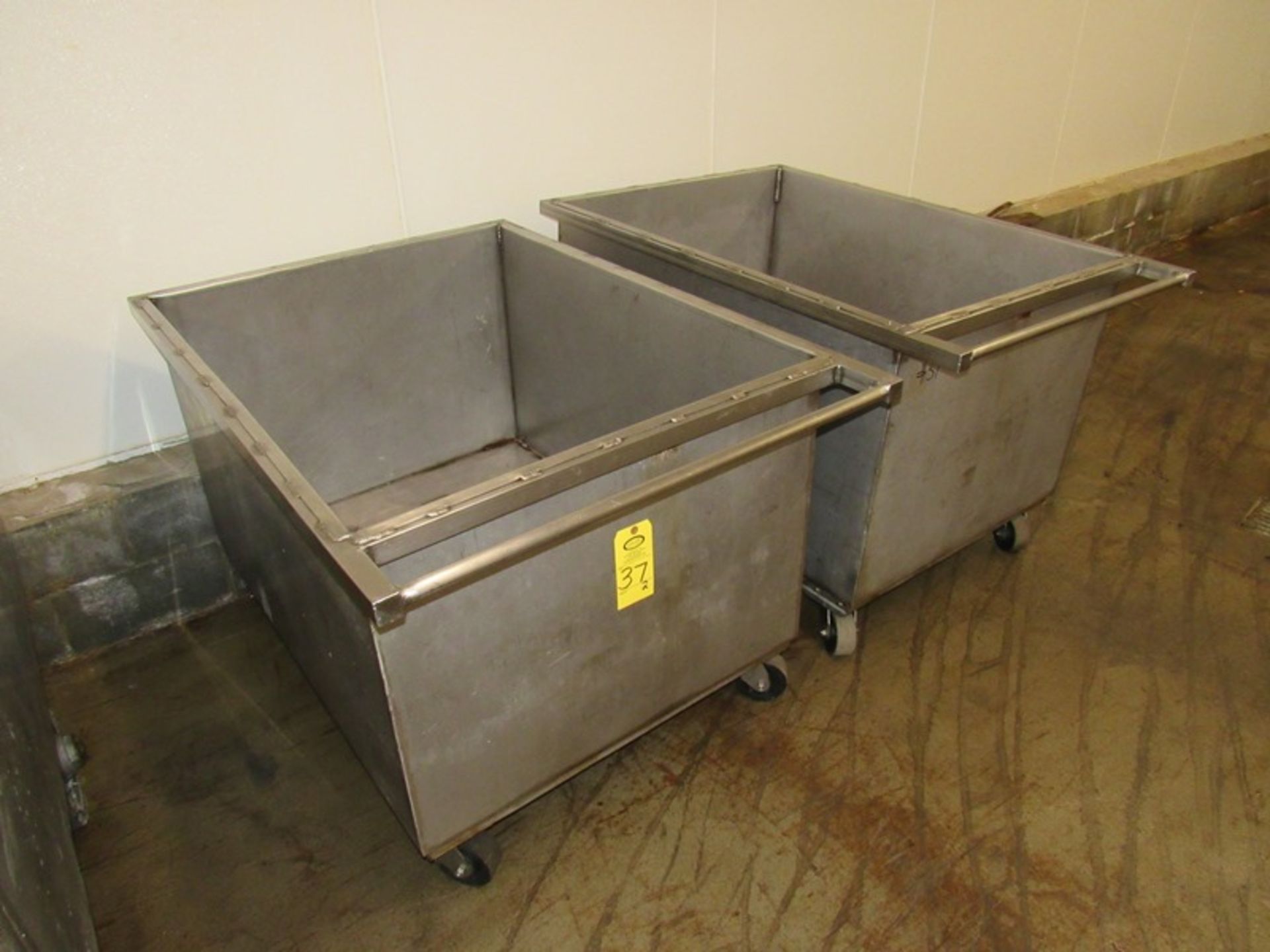 Stainless Steel Portable Vats, 36" W X 48" L X 26" D (All Funds Must Be Received by Friday, August 9