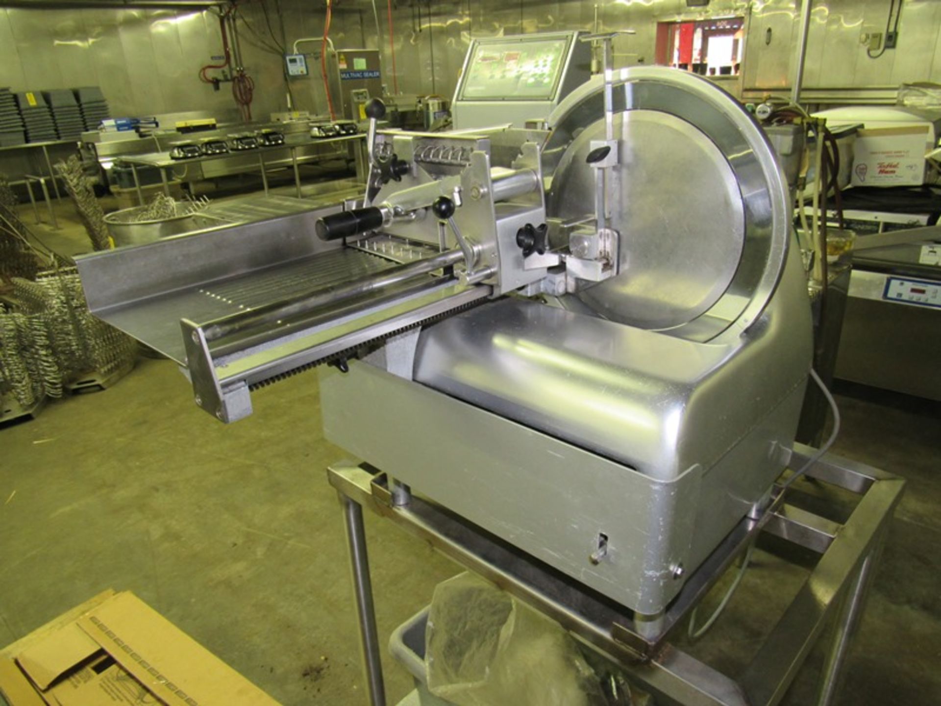 Bizerba Mdl. A330-FB2 Automatic Slicer with digital controls, on cart, 4' L exit conveyor (All Funds - Image 3 of 7