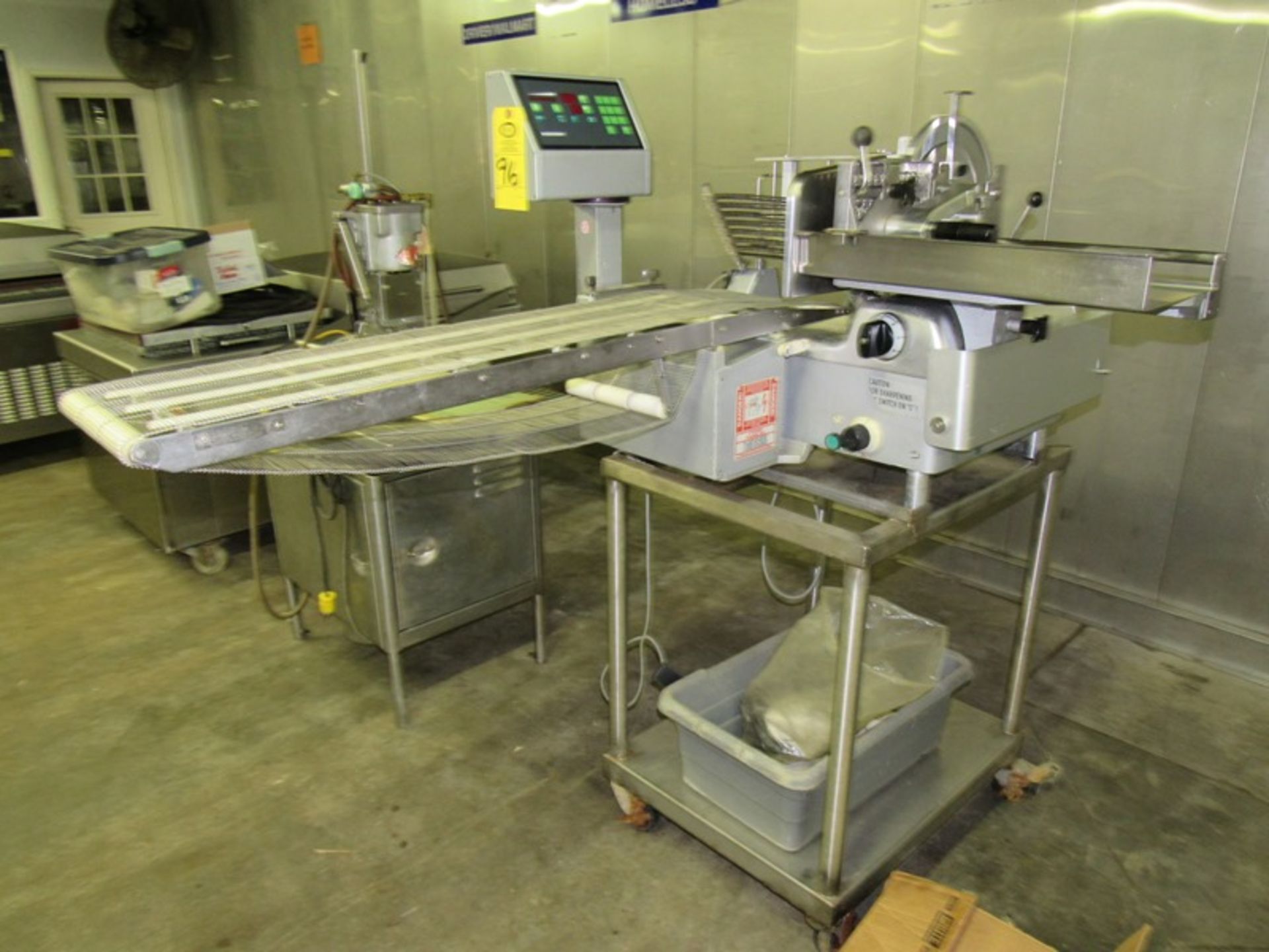 Bizerba Mdl. A330-FB2 Automatic Slicer with digital controls, on cart, 4' L exit conveyor (All Funds