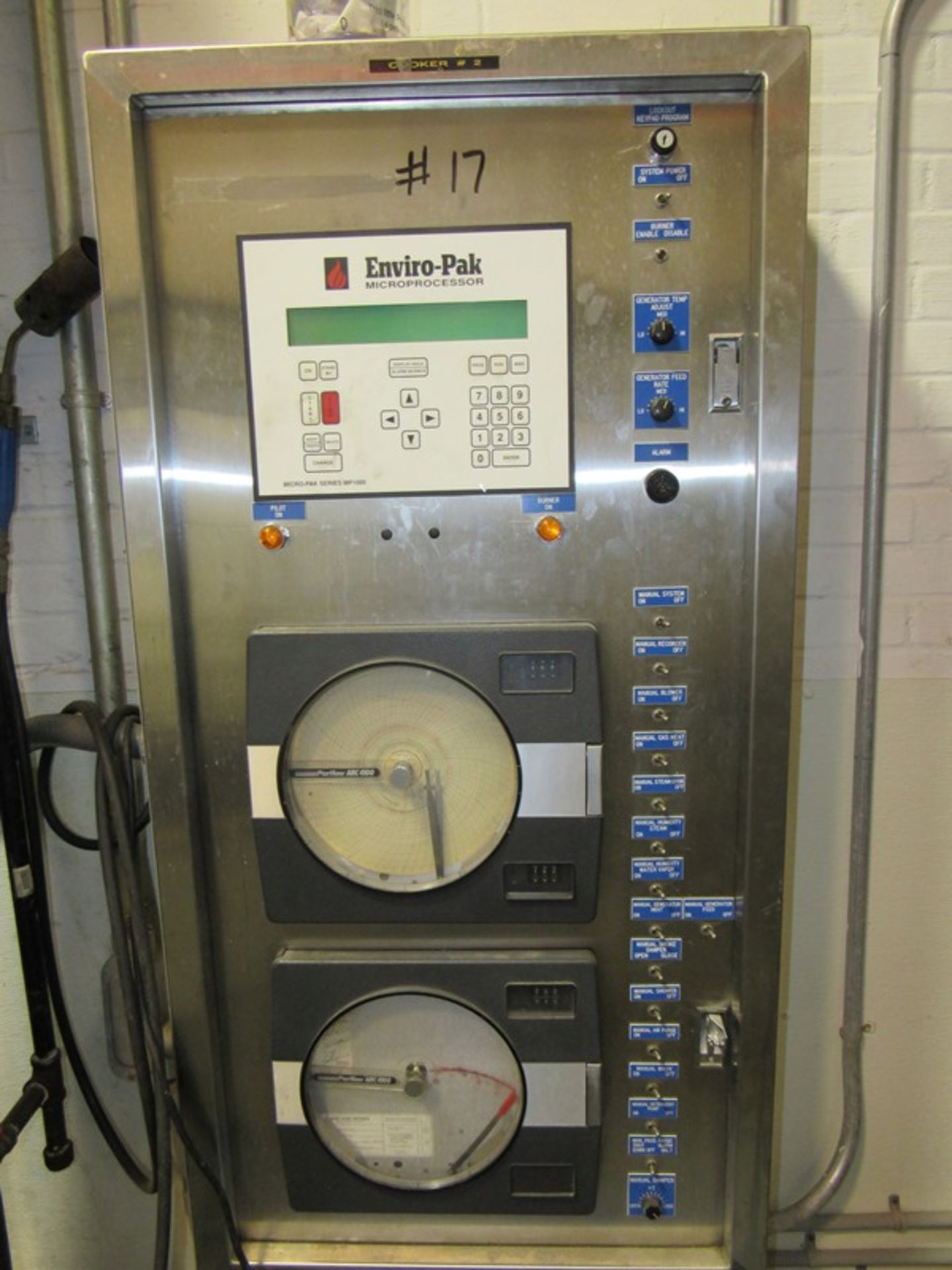 Enviro Pak Stainless Steel Smokehouse with Micro-Pak MP1000 Micro Processor Controls & Partlow - Image 6 of 11