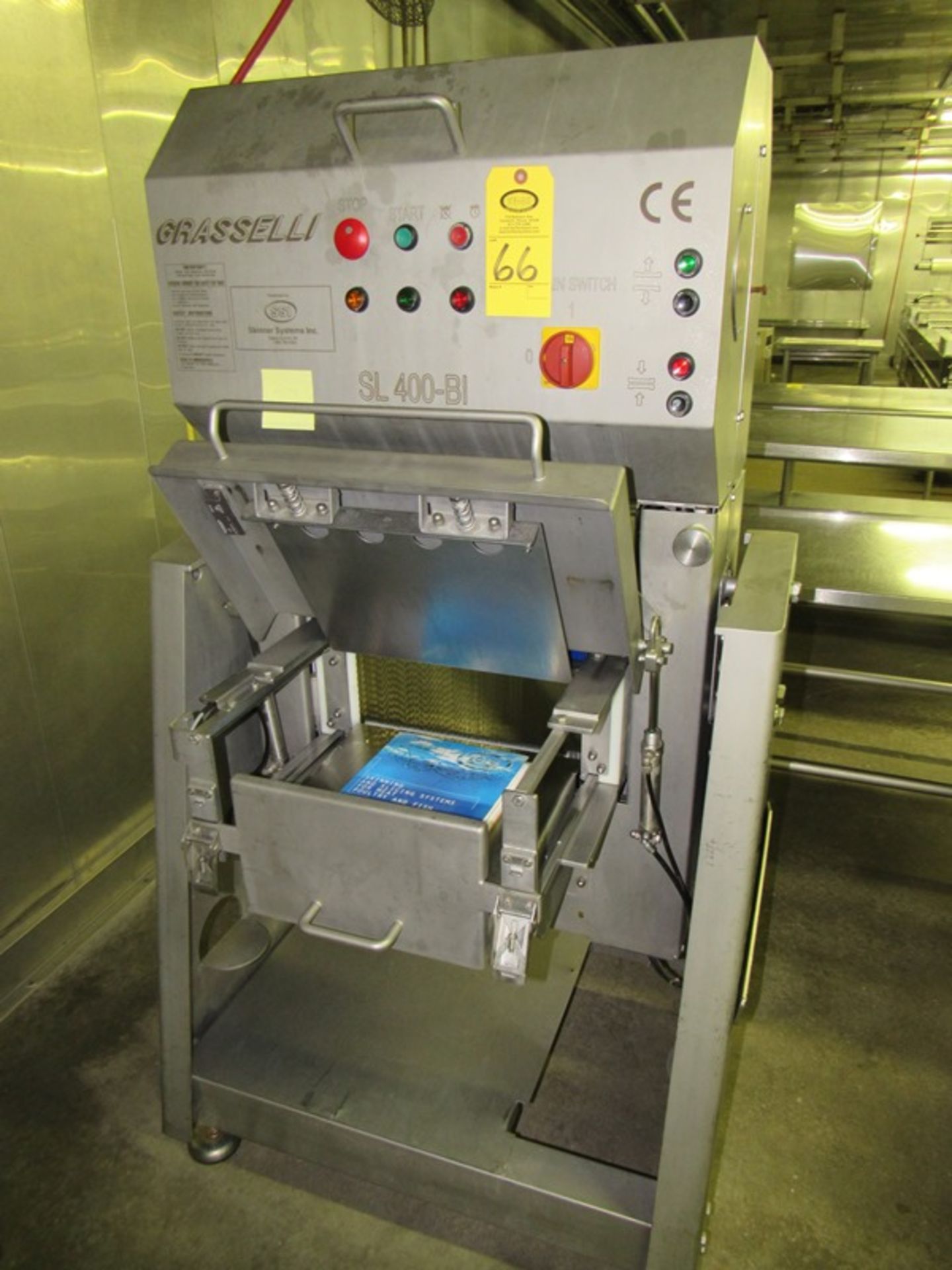 Grasselli Mdl. SL400BI Slicer with (3) sets of harps, parts cart, 220 volts, Mfg. 2000 (All Funds - Image 2 of 7