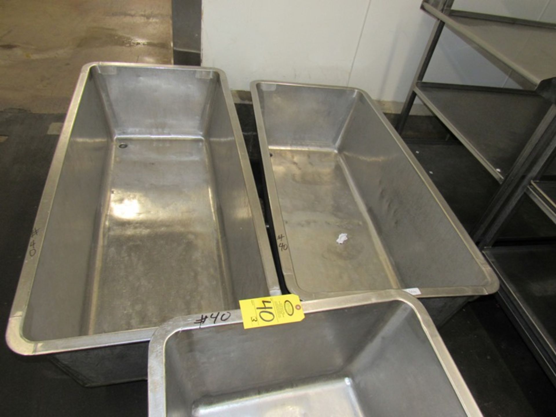 Stainless Steel Meat Trucks, 26" W X 5' L X 17" D (All Funds Must Be Received by Friday, August 9th. - Image 2 of 2