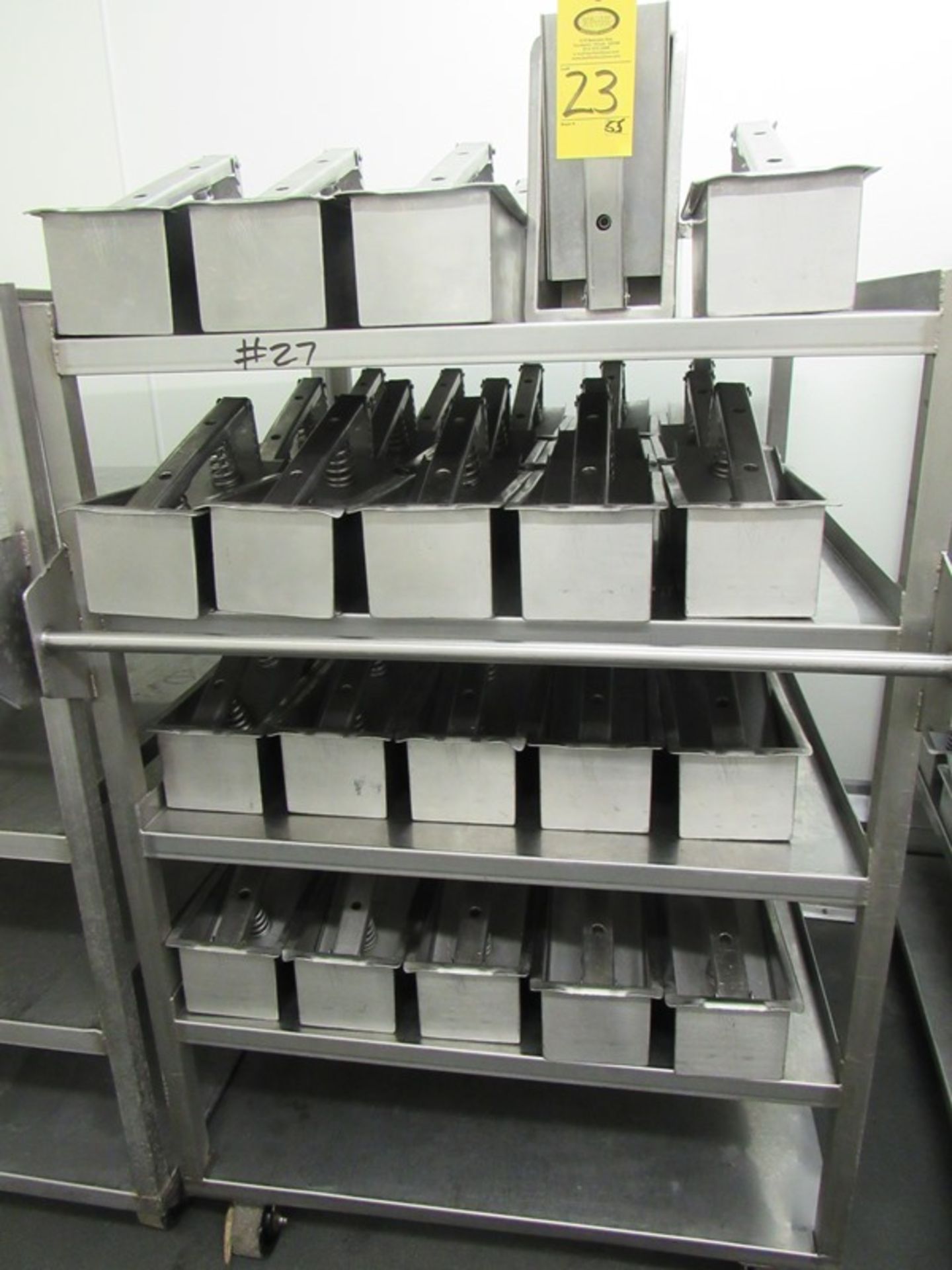 Stainless Steel Molds with spring loaded lids, 5 1/2" W X 11" L X 4 1/2" D (All Funds Must Be Receiv