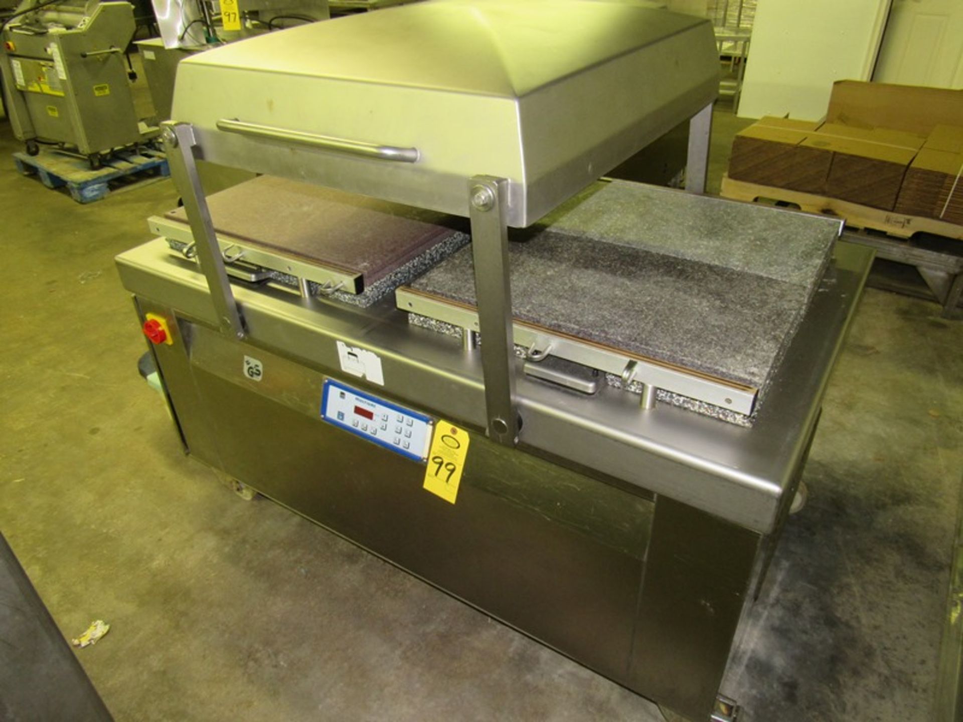 Multivac Mdl. C500 Double Chamber Vacuum Sealer, 780 mm X 2 wide X 650 mm long seal bars, 8" deep - Image 2 of 9