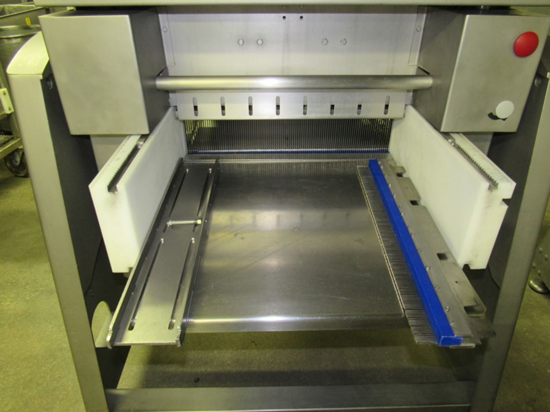 Grasselli Mdl. SL600BI Slicer with (2) harps & parts cart, Ser. #023000/2211, 220 volts, Mfg. 2000 - Image 5 of 7