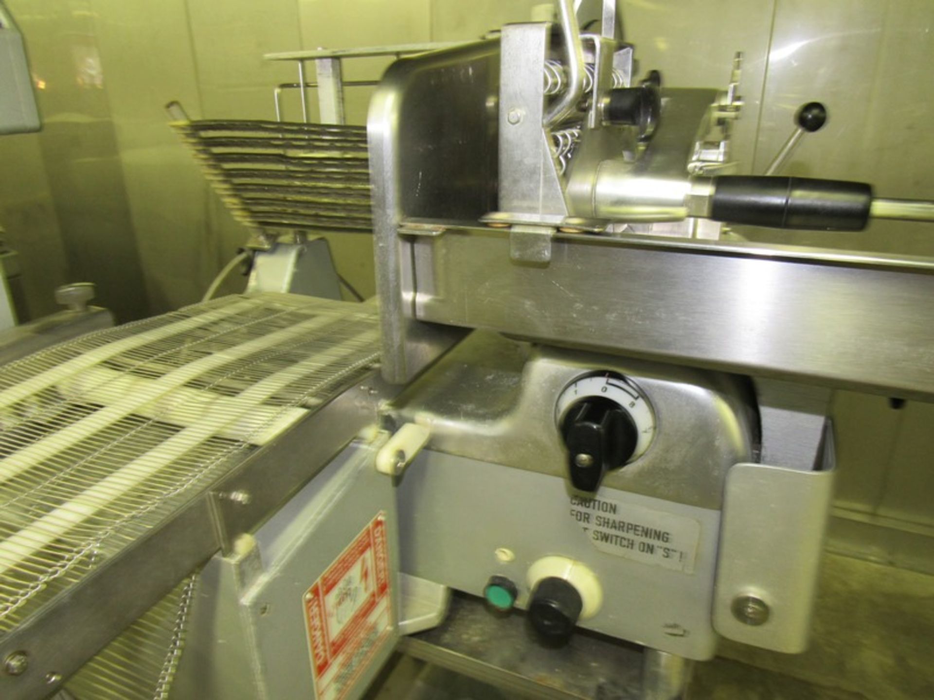 Bizerba Mdl. A330-FB2 Automatic Slicer with digital controls, on cart, 4' L exit conveyor (All Funds - Image 6 of 7