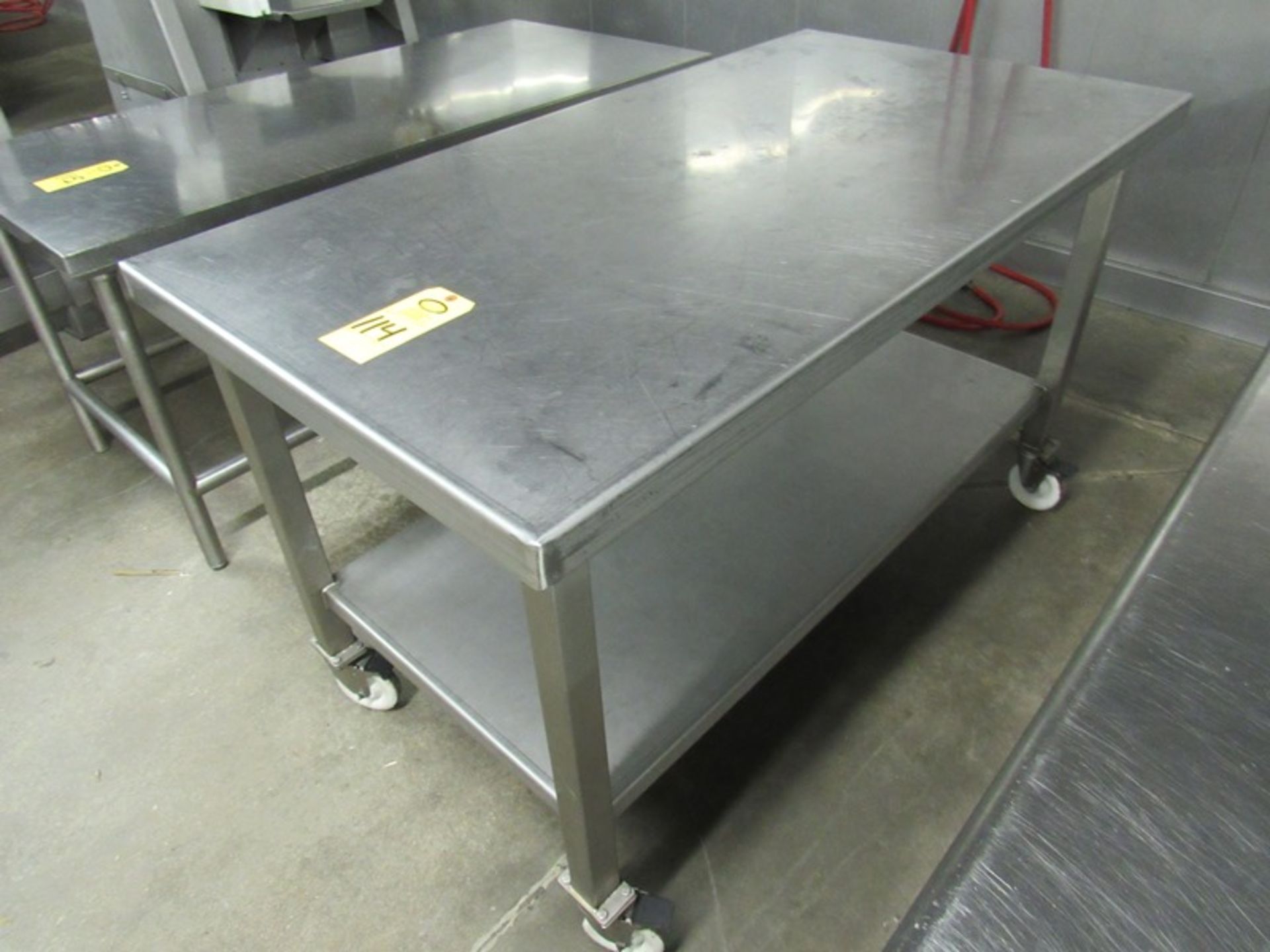 Stainless Steel Portable Table, 32" W X 5' L X 36" T (All Funds Must Be Received by Friday, August 9