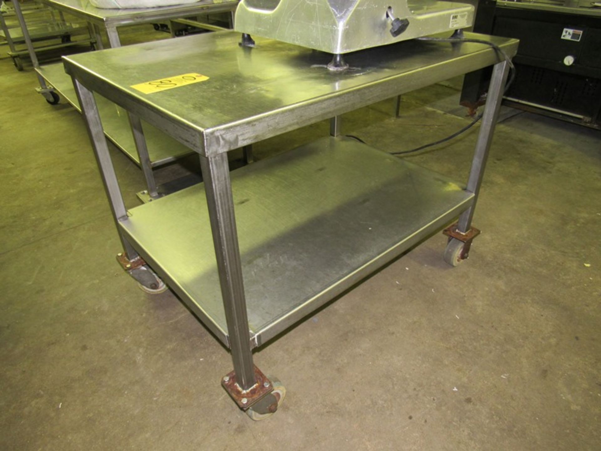 Stainless Steel Portable Table, 30" W X 44" L X 35" T (All Funds Must Be Received by Friday, Augu