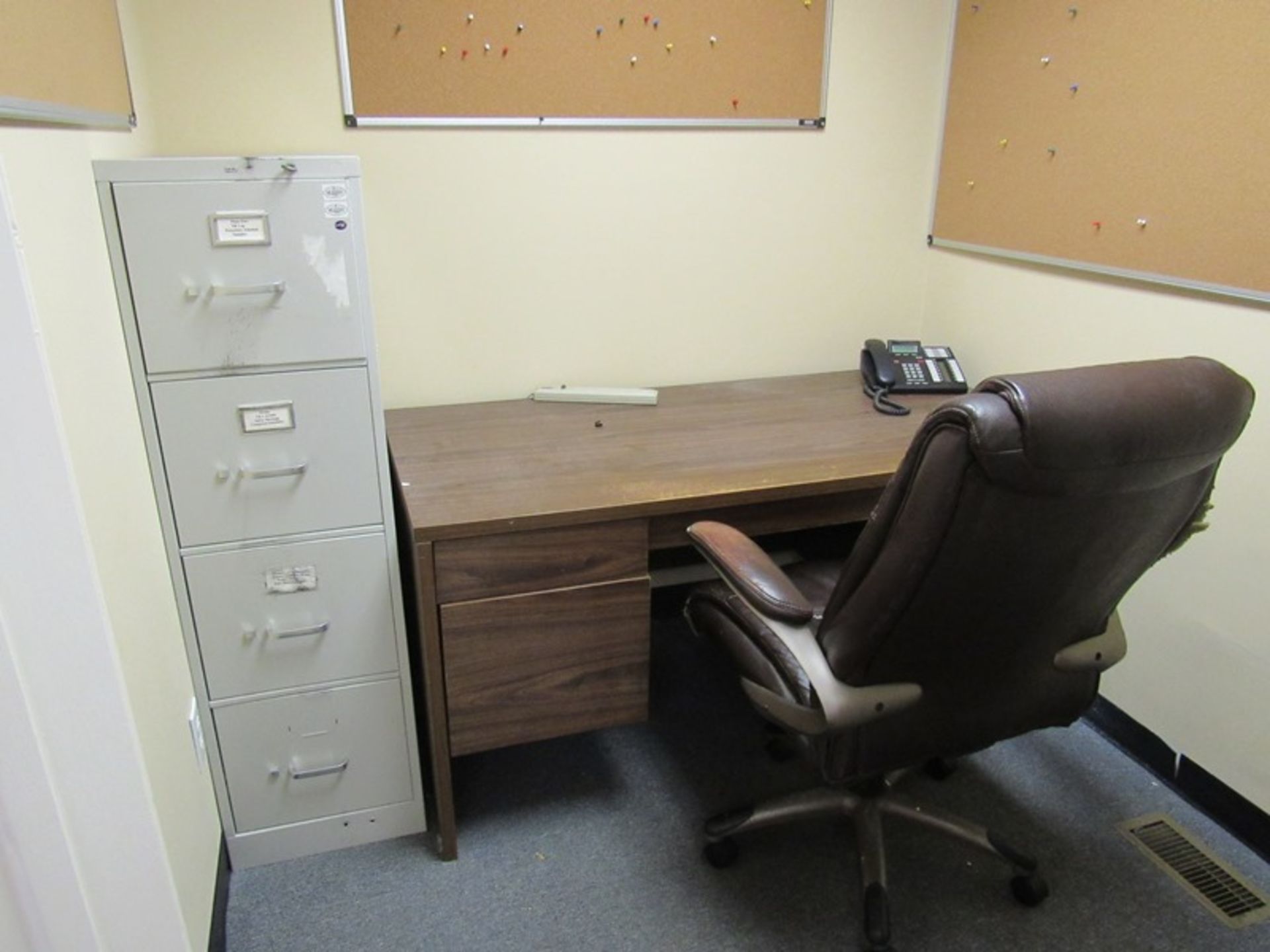 Lot of (3) Office Desks, (3) Folding Tables, (4) Chairs, Canon PC940 Copier, Brothers Typewriter, ( - Image 7 of 8