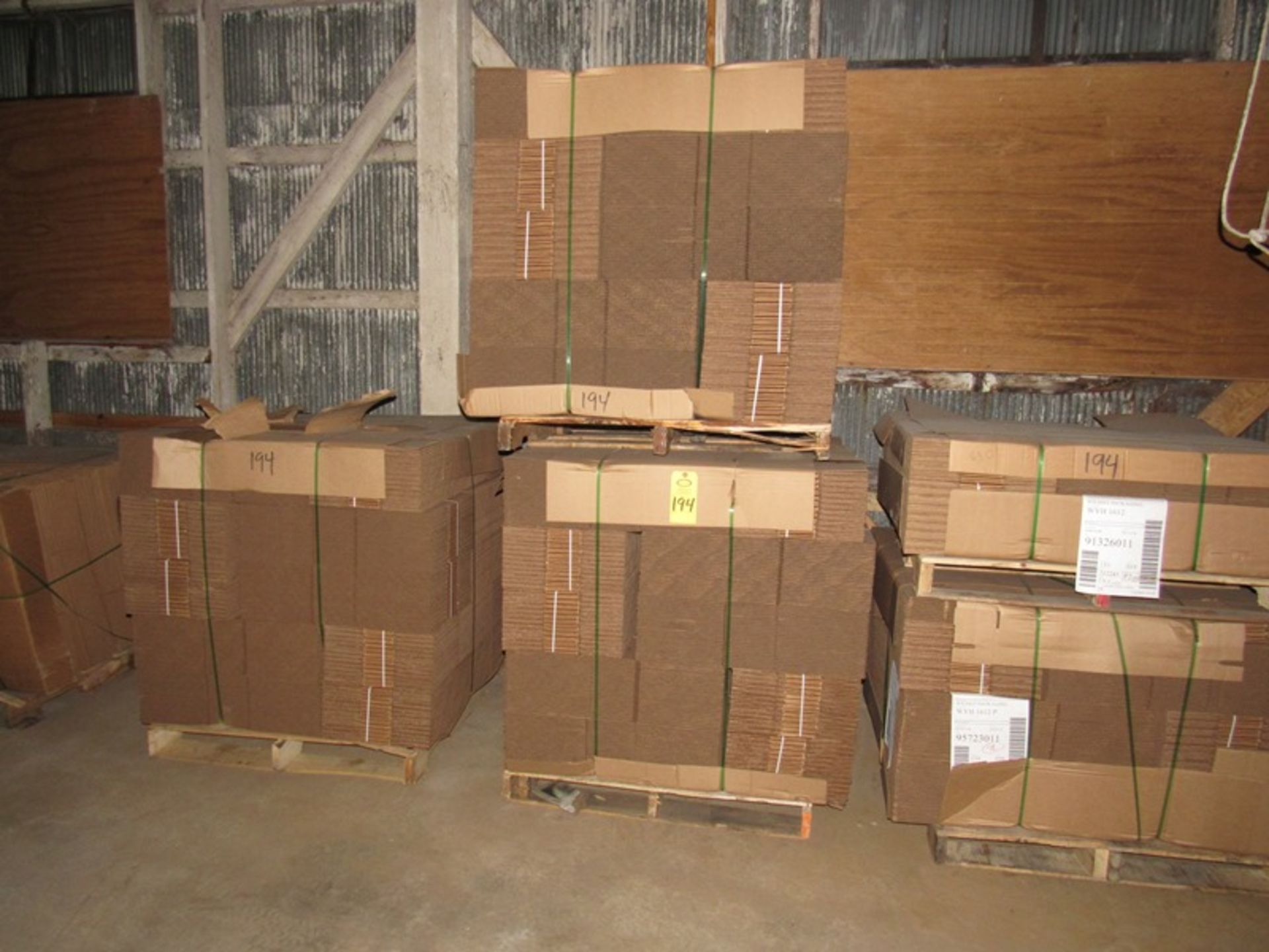 Lot of Corrugated Cartons, approx. (1980) 10" W X 16" L X 4" D (All Funds Must Be Received by Friday