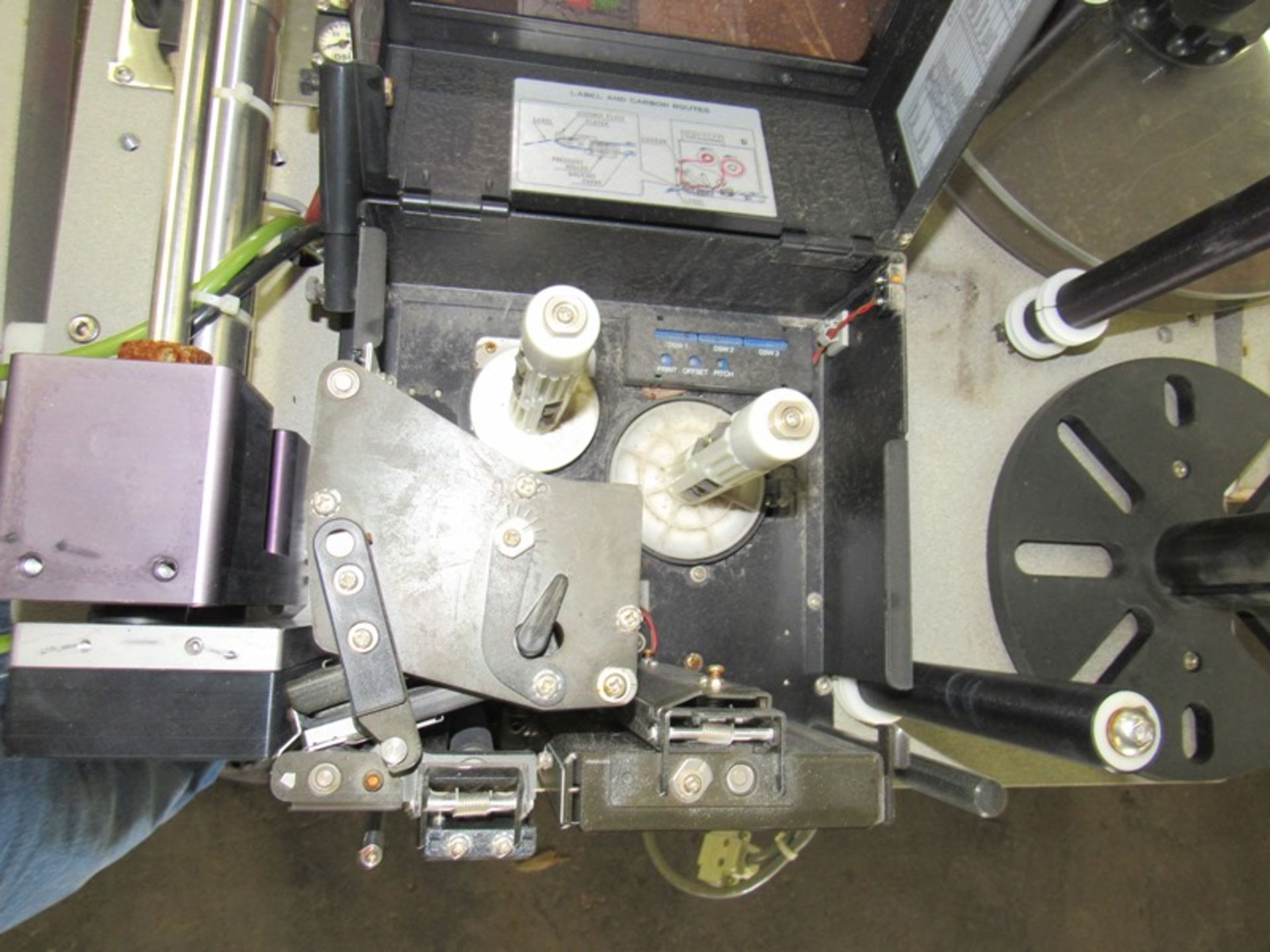Marsh Mdl. 5000PA Labeler on tri-pod stand w/Sato label printer - Image 4 of 5