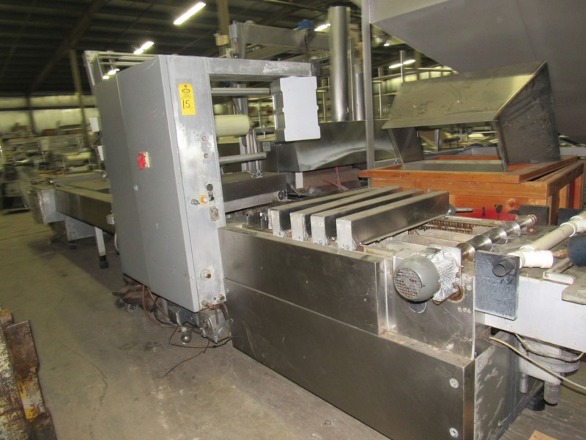 Kramer Grebe Rollstock Packager, 560 mm between chains, 16 up die, approx.: 120 mm wide X 150 mm