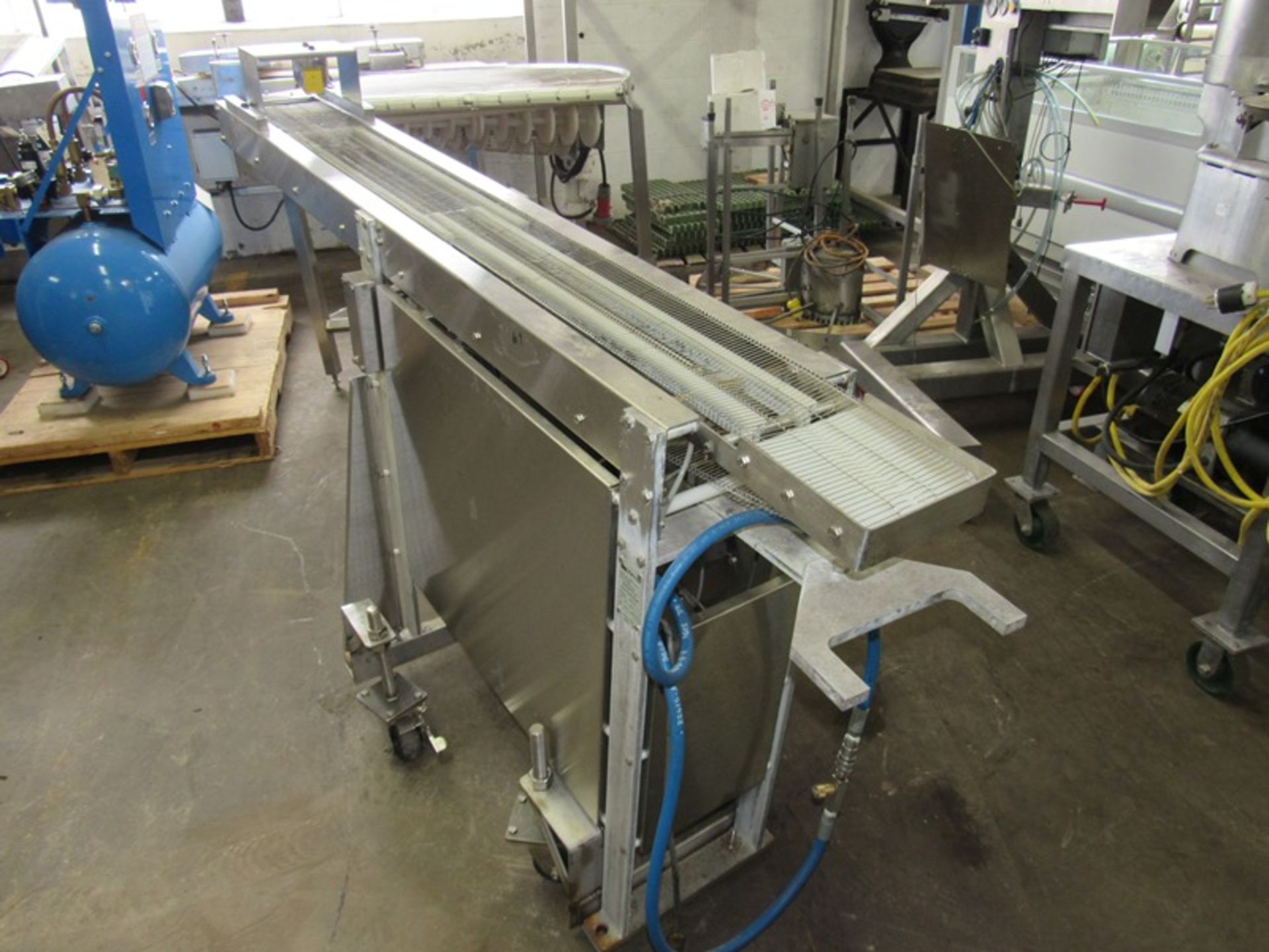 Formax Mdl. SC-6 S.S. Shuttle Conveyor, stainless steel, 7" W X 80" L s.s. belt, on wheels ***All Mo - Image 2 of 6