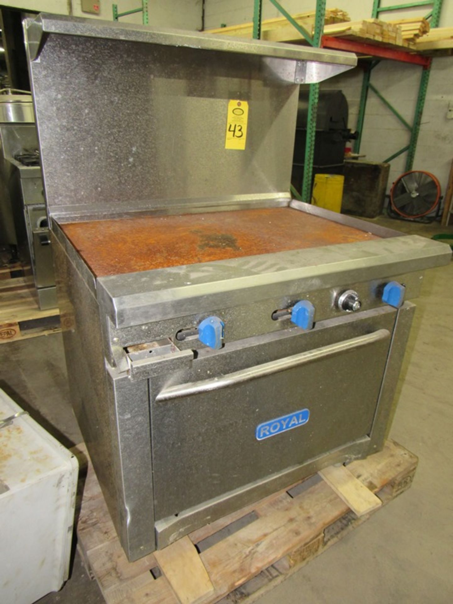 Royal Gas Fired Grill/Oven, 36" Wide X 21" Deep grill area ***All Monies must be received by Friday