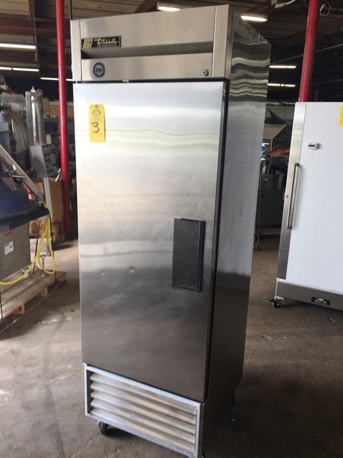 True Mdl. TS-23 Stainless Steel Single Door Refrigerator, refrigerant R134A, Ser. #12002327, overall