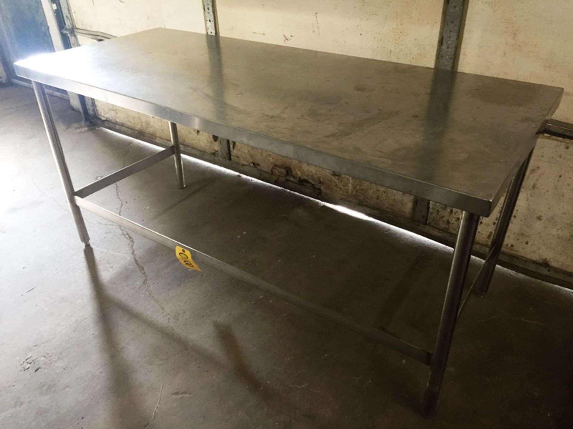 Stainless Steel Table, 6' L X 30" W X 35" T ***All Monies must be received by Friday, November 1st &