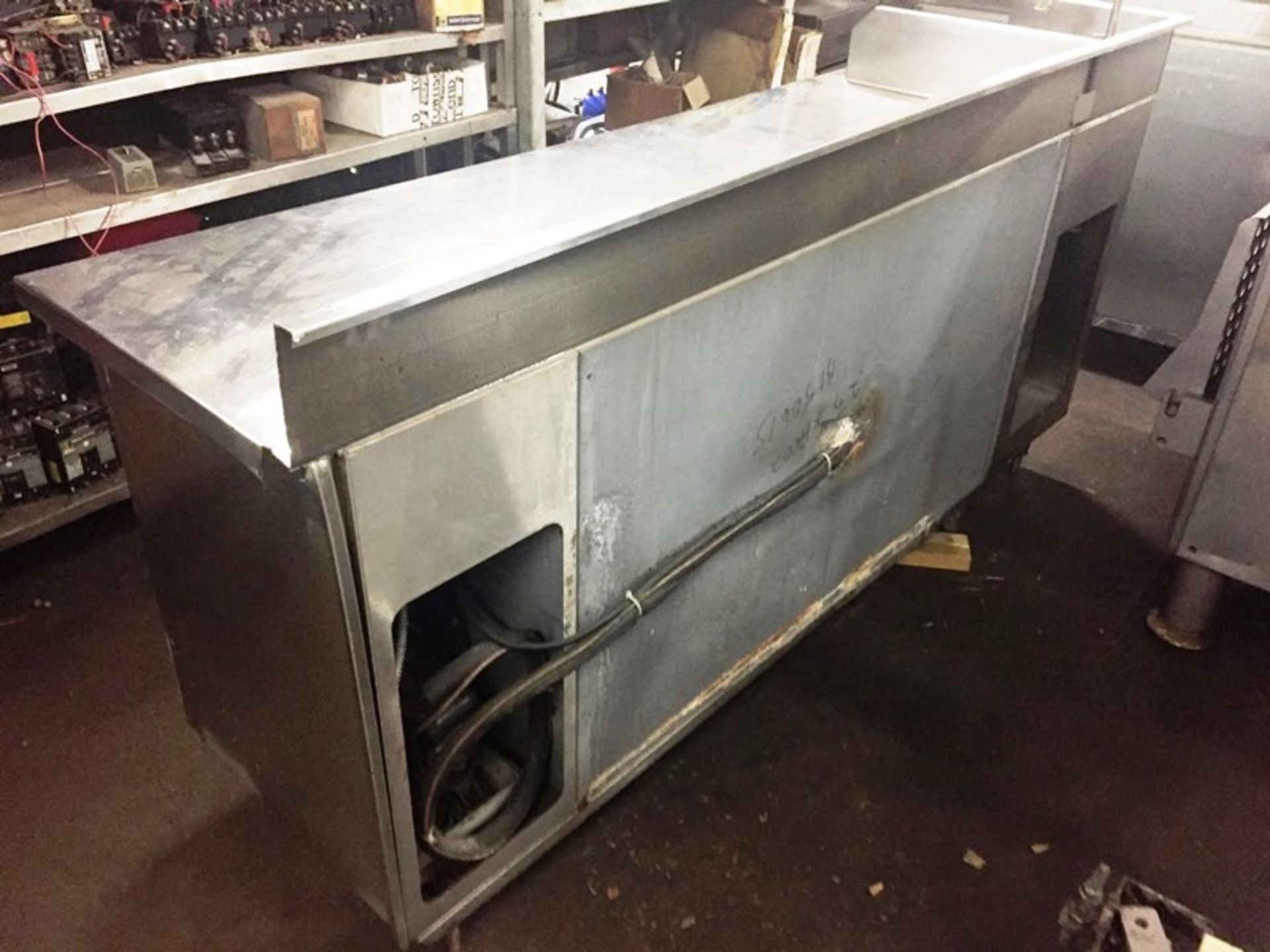 Stainless Steel Prep Table, 2-door, with sink, 66" L X 23" D work top, overall dimensions 83" L ***A - Image 2 of 6