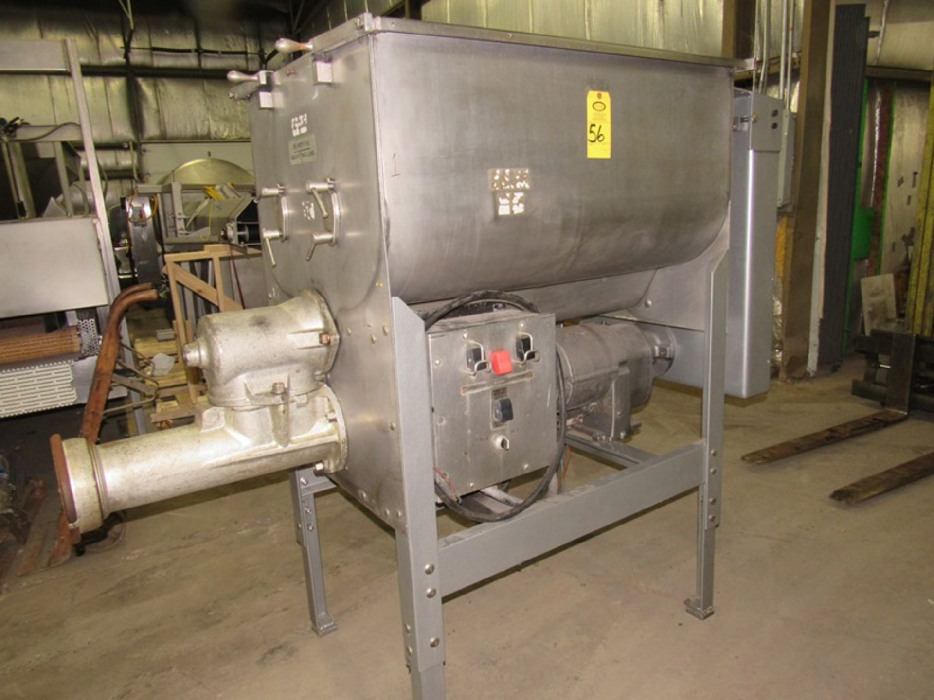 Hobart Mdl. 4356 Mixer Grinder, 500 Lb. capacity, powder coated frame, 15 h.p. & 5 h.p. motors