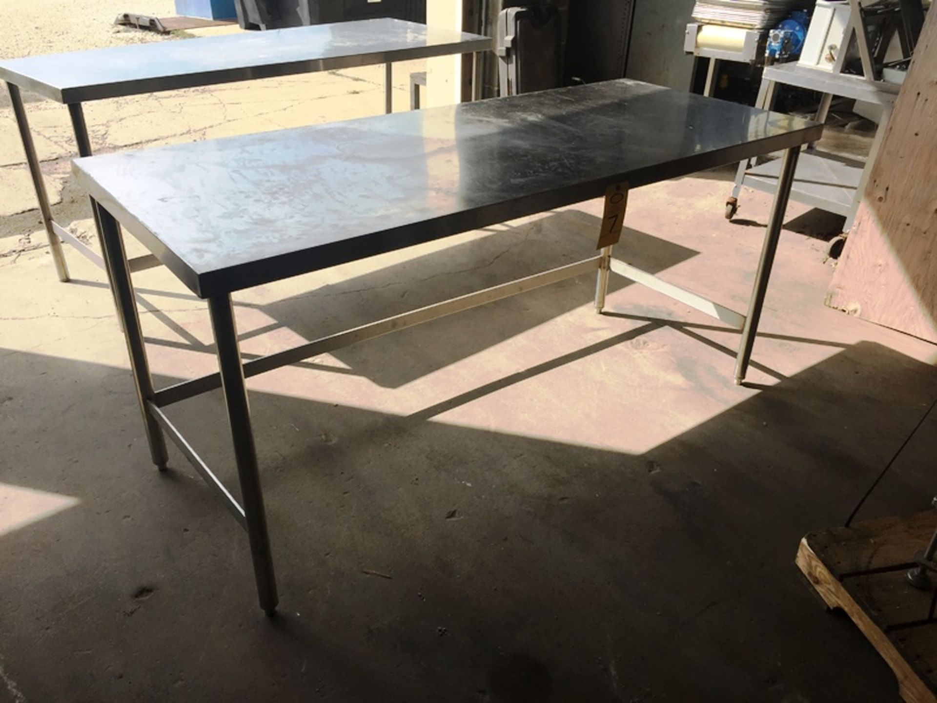 Stainless Steel Table, 6' L X 30" W X 35" T ***All Monies must be received by Friday, November 1st &