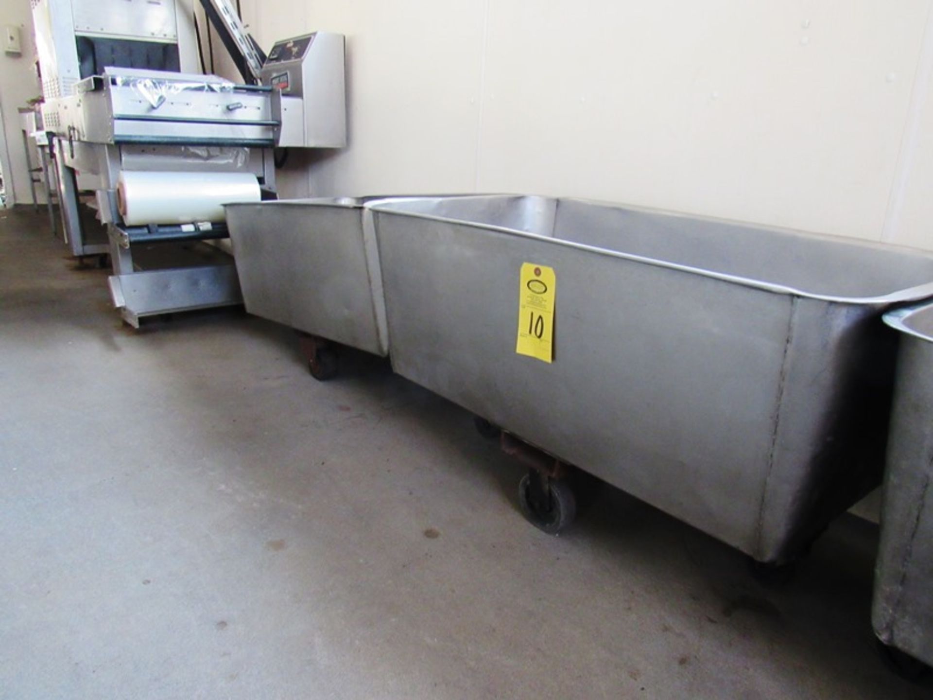 Meat Tubs, stainless steel, 43" x 24" x 24(All Funds Must Be Received by Friday, December 6th, - Image 2 of 3