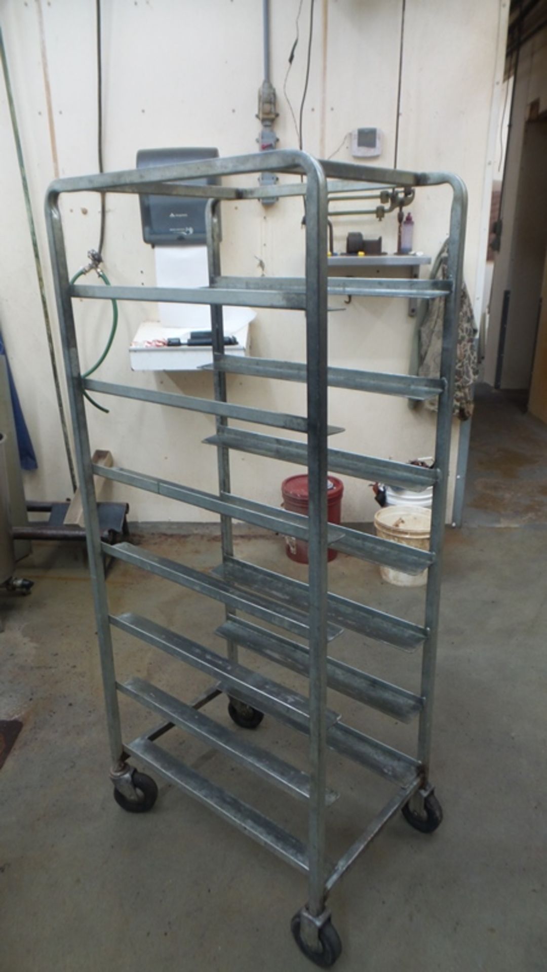 Freezer Racks, galvanized aluminum, 7-shelf 5' tall(All Funds Must Be Received by Friday, December - Image 3 of 6