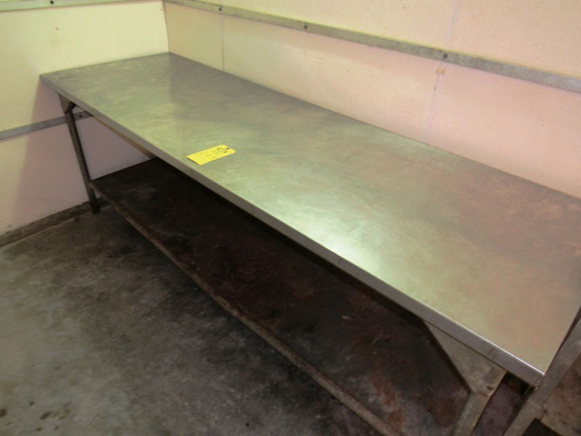 96" x 30" Stainless Steel Top Table W/Under Shelf(All Funds Must Be Received by Friday, December