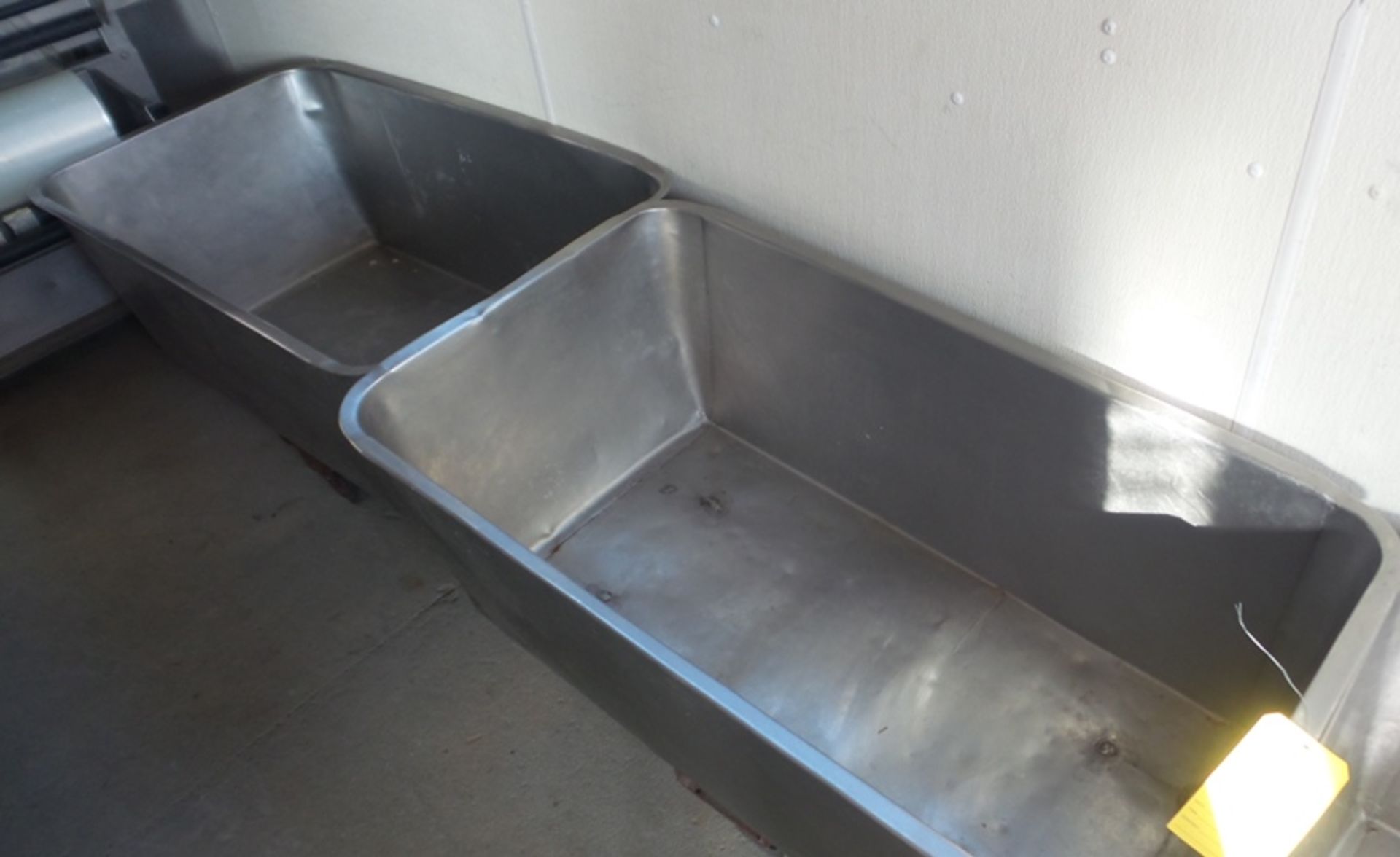 Meat Tubs, stainless steel, 43" x 24" x 24(All Funds Must Be Received by Friday, December 6th, - Image 3 of 3