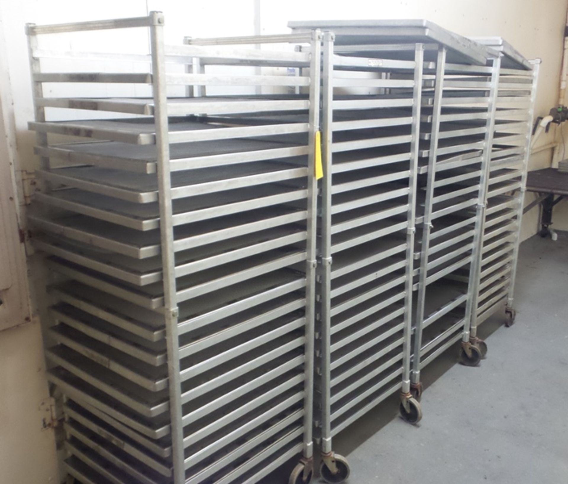 Aluminum Freezer Carts, 27"x 27" x 69" w/24.5" X 29" stainless steel mesh screens(All Funds Must