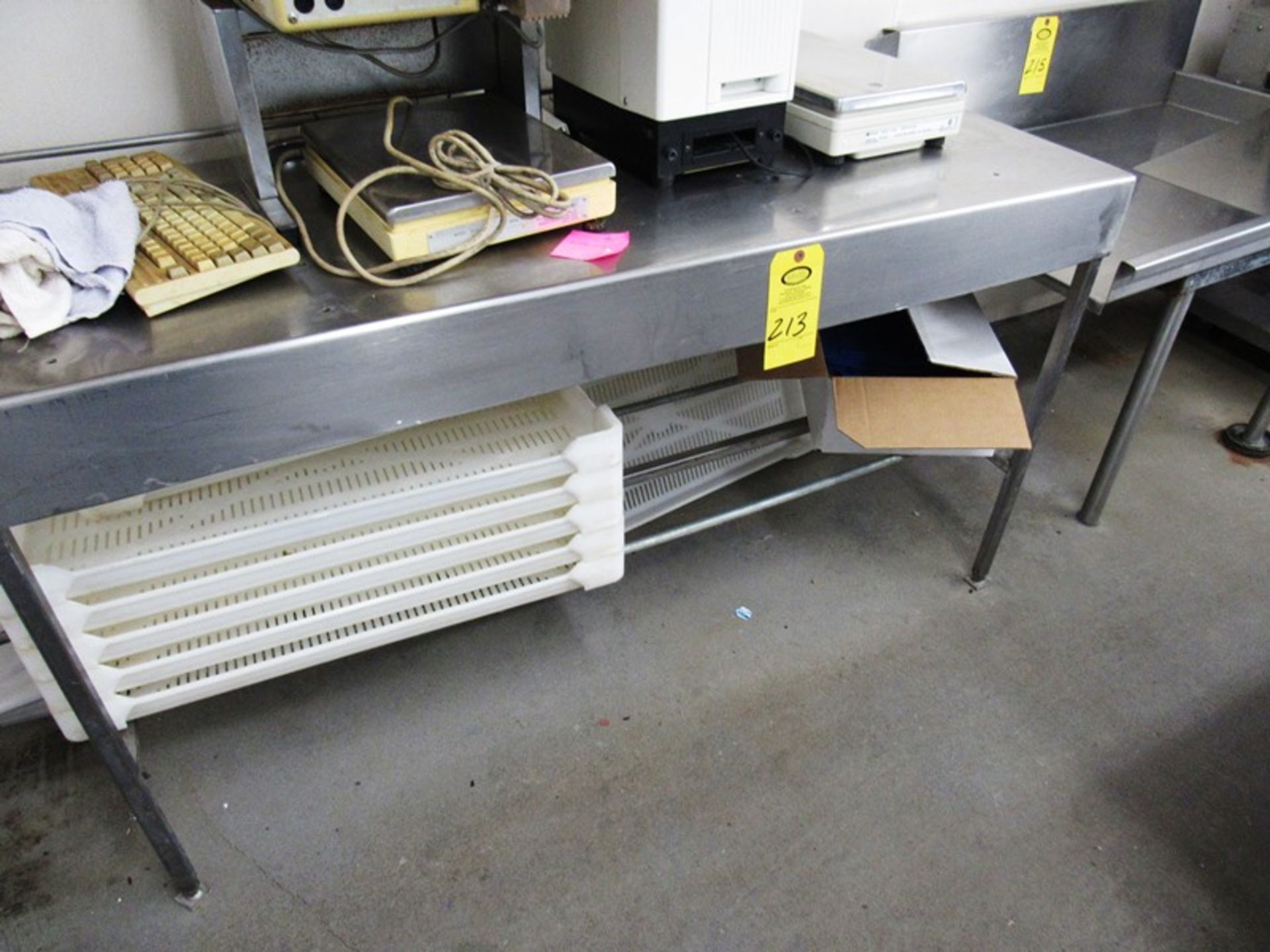 60" x 24" Stainless Steel Top Table W/Under Shelf(All Funds Must Be Received by Friday, December