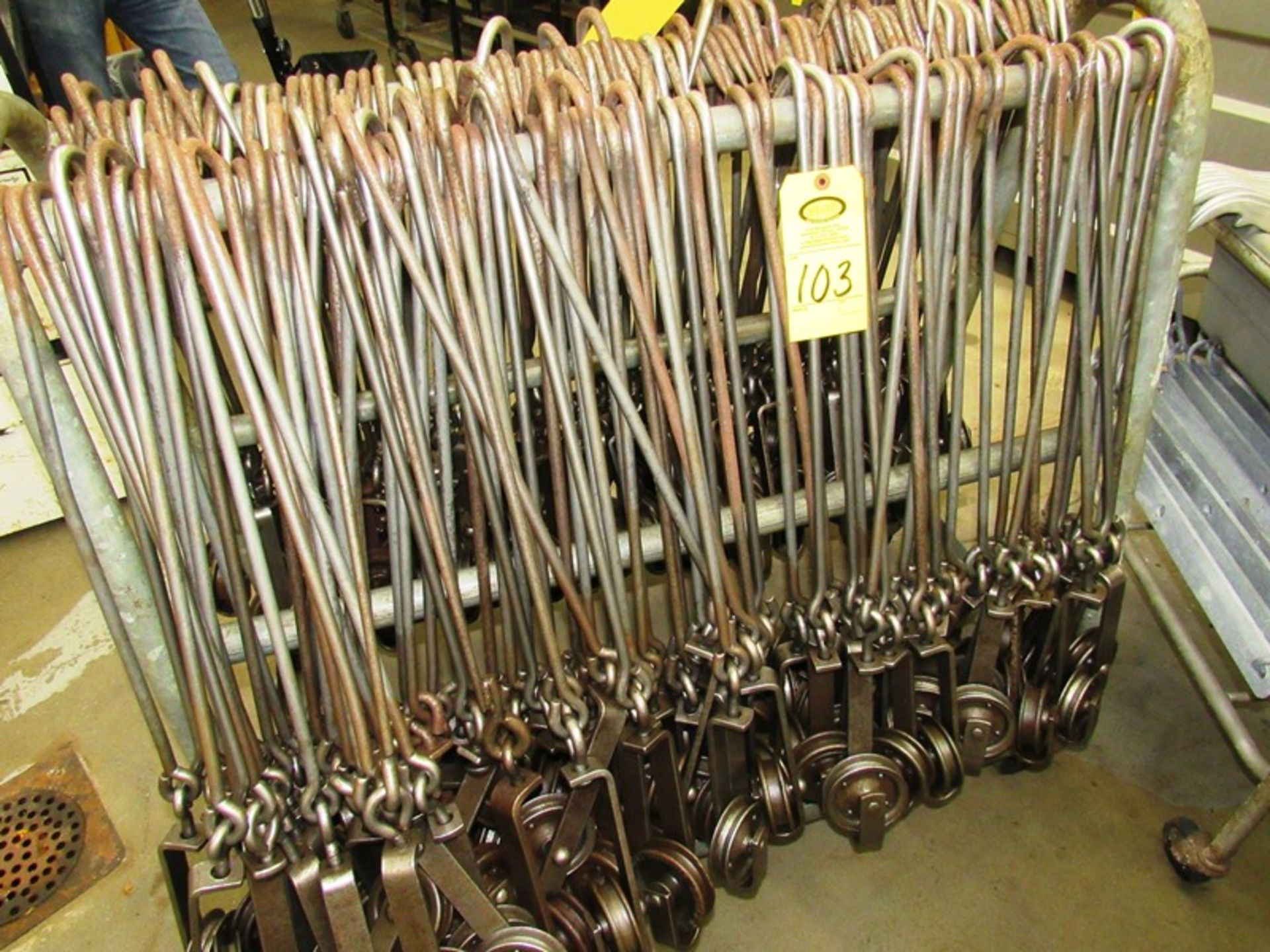 Long Beef Hooks with Trolley, 24" long hook(All Funds Must Be Received by Friday, December 6th, - Image 2 of 2