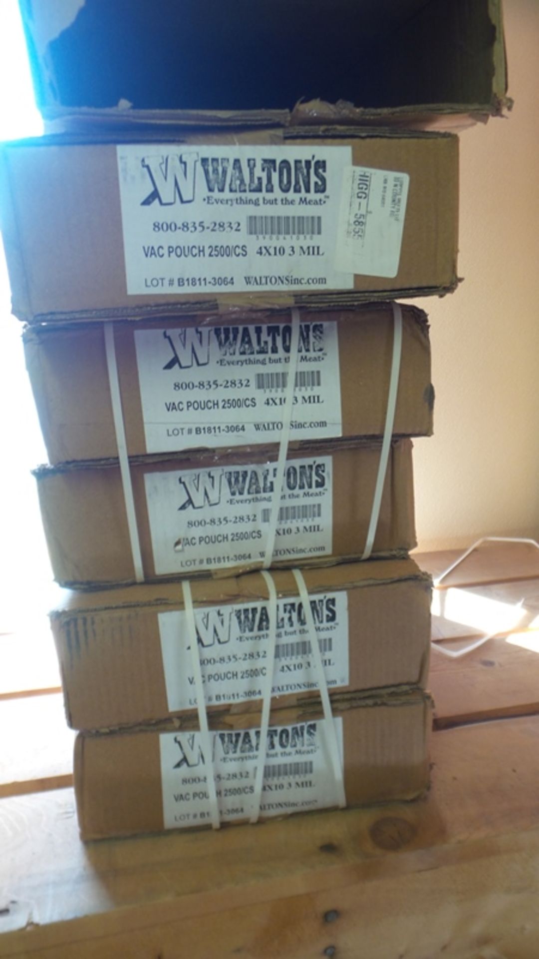 Walton Vac Pouch Bags, 4 x 10, 3 mil (5 STC), 2500/cs(All Funds Must Be Received by Friday, December