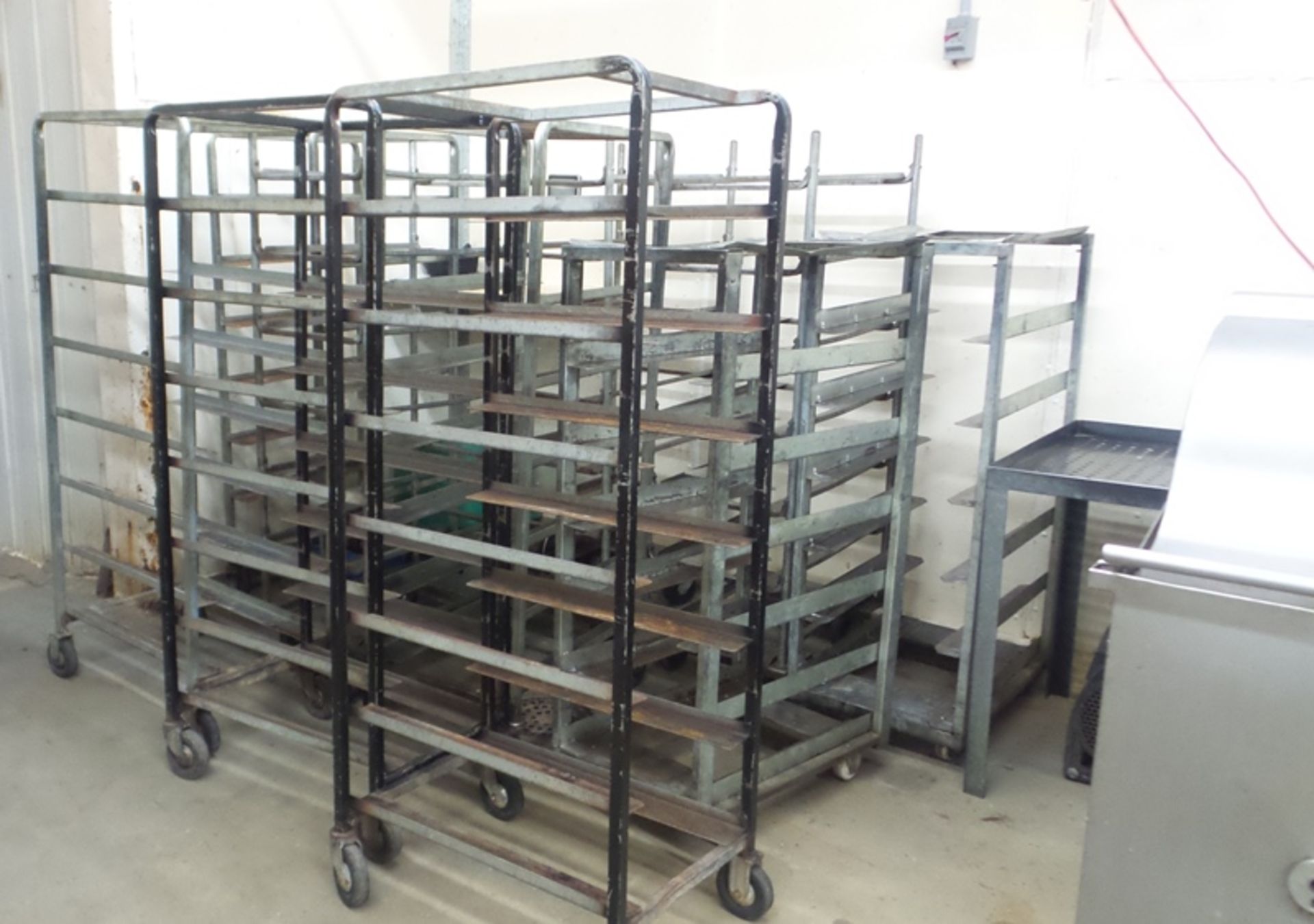 Freezer Racks, galvanized aluminum, 7-shelf 5' tall(All Funds Must Be Received by Friday, December