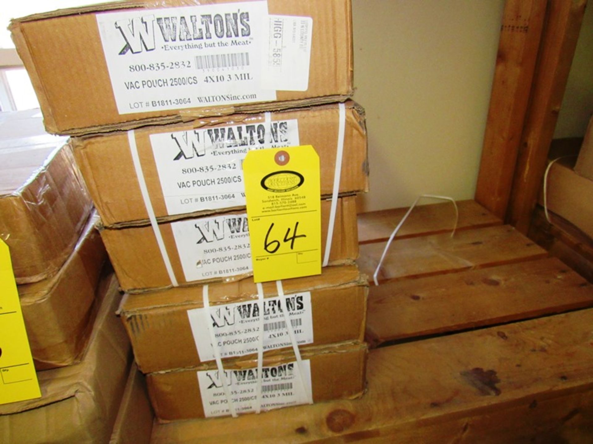 Walton Vac Pouch Bags, 4 x 10, 3 mil (5 STC), 2500/cs(All Funds Must Be Received by Friday, December - Image 2 of 2