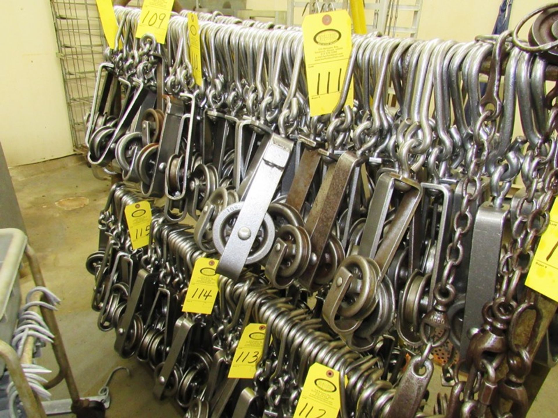 Short Beef Hooks with Trolley, 5" long hooks(All Funds Must Be Received by Friday, December 6th, - Image 2 of 2