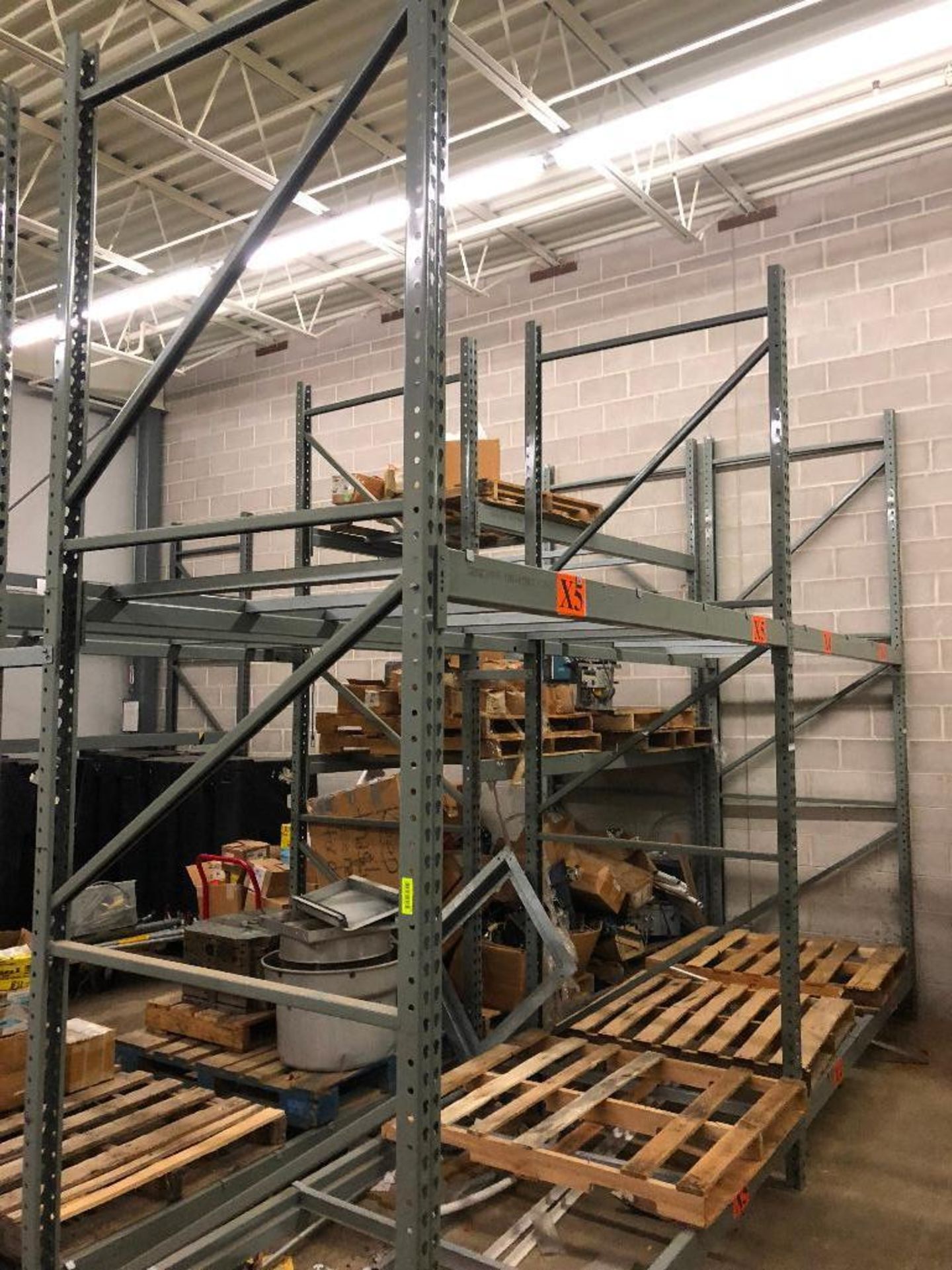 DESCRIPTION: (2) SECTION OF 8 FT X 24 IN PALLET RACKING ADDITIONAL INFORMATION: W/ (2) UPRIGHTS,(8)