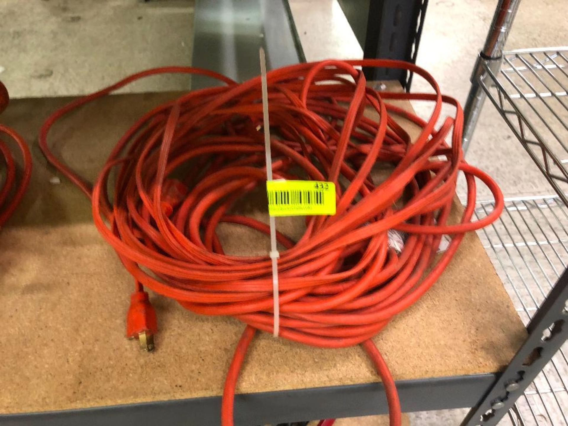 DESCRIPTION: (2) EXTENSION CORDS LOCATION: ASSEMBLY ROOM THIS LOT IS: SOLD BY THE PIECE QTY: 2