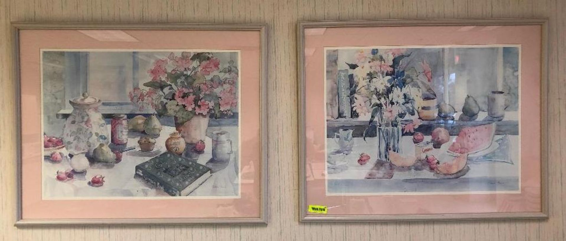 DESCRIPTION: (2) DECORATIVE WALL ART SIZE: INCHES: 35 X 28 LOCATION: KITCHEN THIS LOT IS: SOLD BY TH