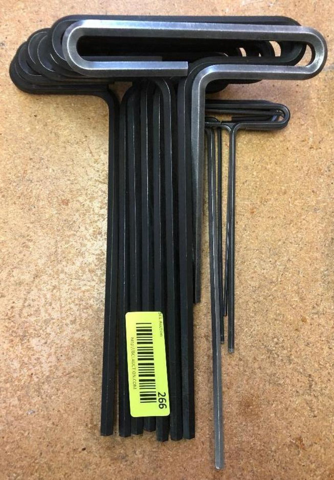 DESCRIPTION: (8) LARGE T-HANDLE HEX KEY SET LOCATION: ASSEMBLY ROOM THIS LOT IS: SOLD BY THE PIECE Q