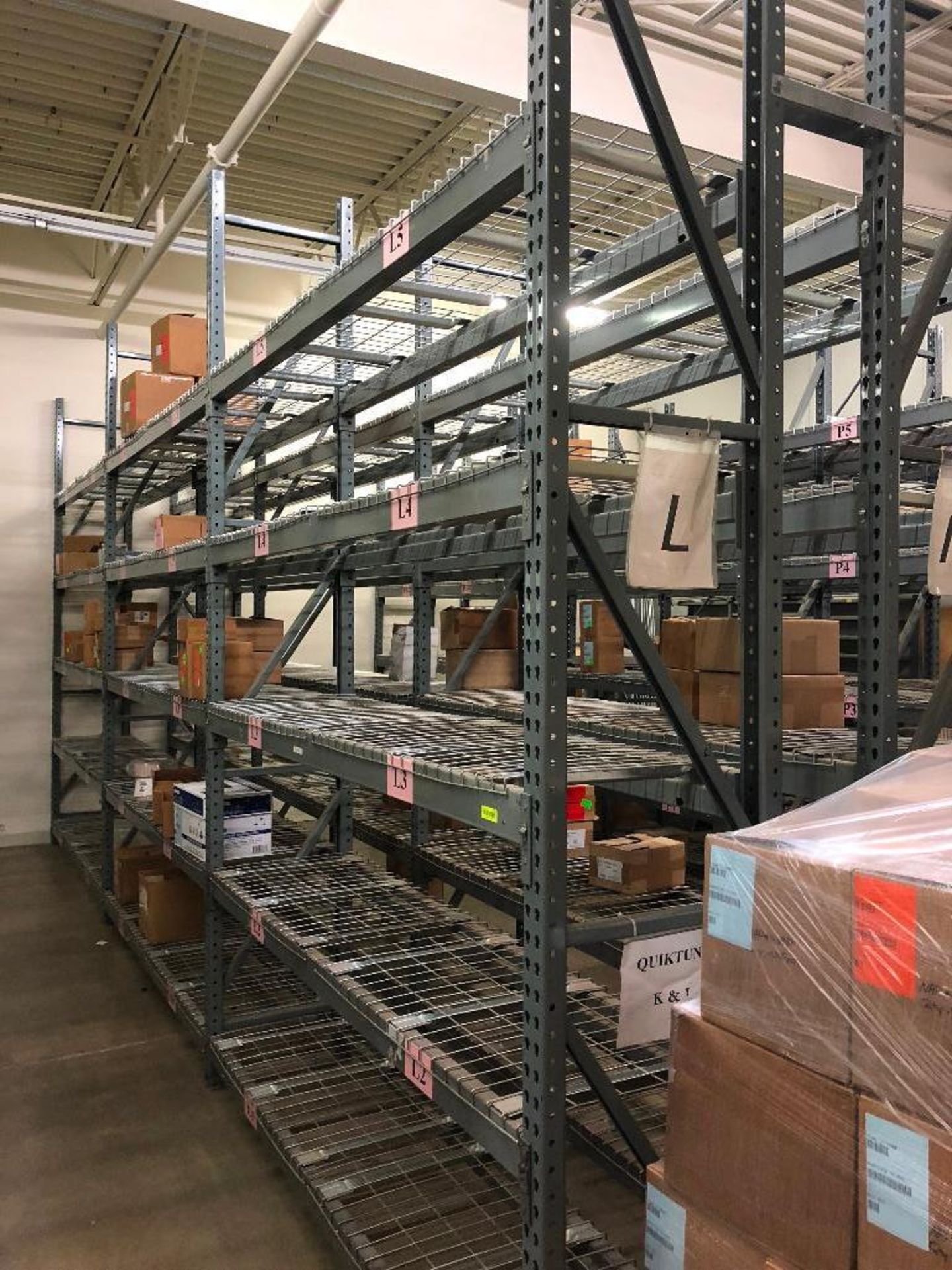 DESCRIPTION: (3) SECTIONS OF 8 FT X 24 IN PALLET RACKING ADDITIONAL INFORMATION: W/ (4) UPRIGHTS,(30