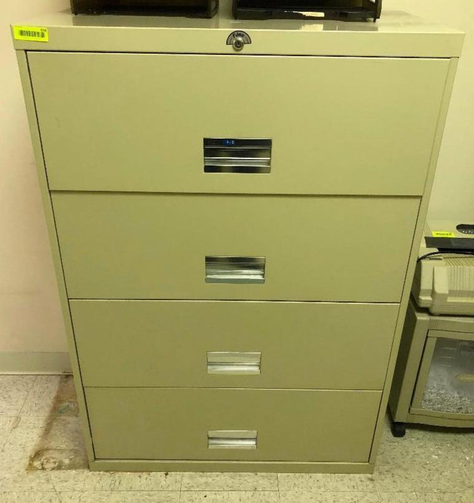 DESCRIPTION: 36 INCH FOUR DRAWER LATERAL FILE CABINET LOCATION: OFFICE QTY: 1