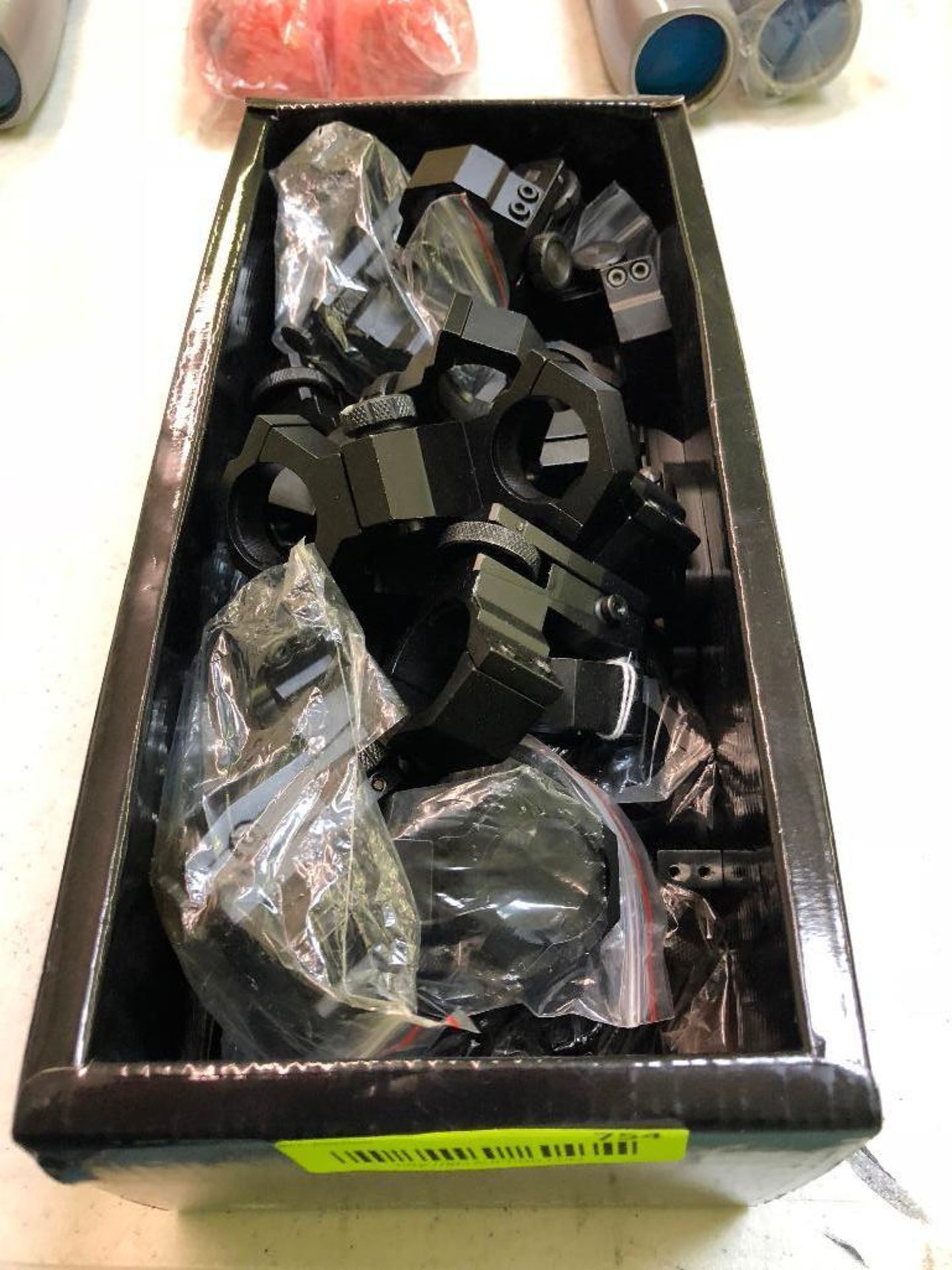 DESCRIPTION: (1) BOX OF ASSORTED SCOPE MOUNTING RINGS. LOCATION: BACK BAY THIS LOT IS: ONE MONEY QTY - Image 2 of 2