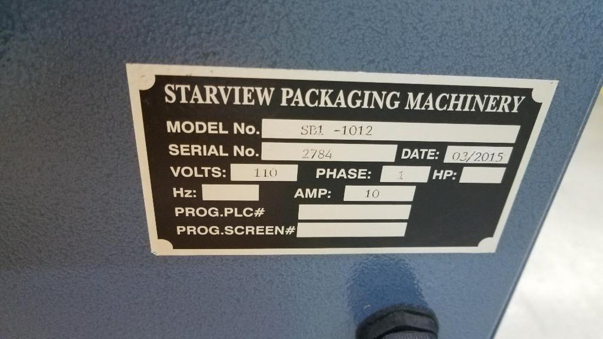 DESCRIPTION: STARVIEW SSB1 MANUAL SHUTTLE BLISTER PACKAGING MACHINE. BRAND / MODEL: STARVIEW SSB 1 1 - Image 3 of 3